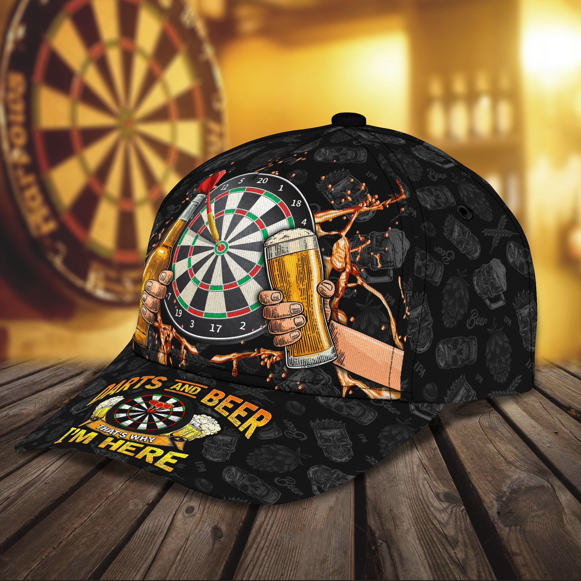 3D Classic Cap Darts Cap Trucker Hats Custom Hats Gifts For Men & Women