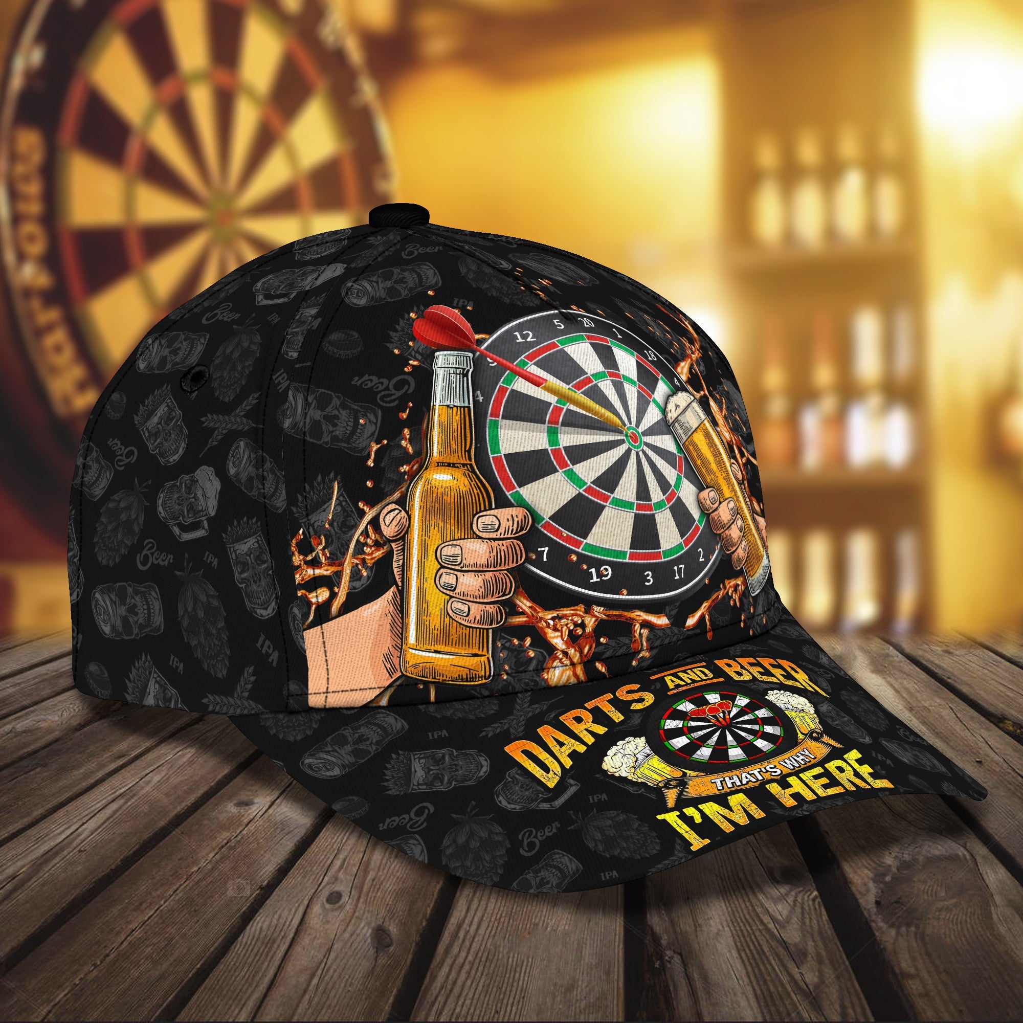 3D Classic Cap Darts Cap Trucker Hats Custom Hats Gifts For Men & Women