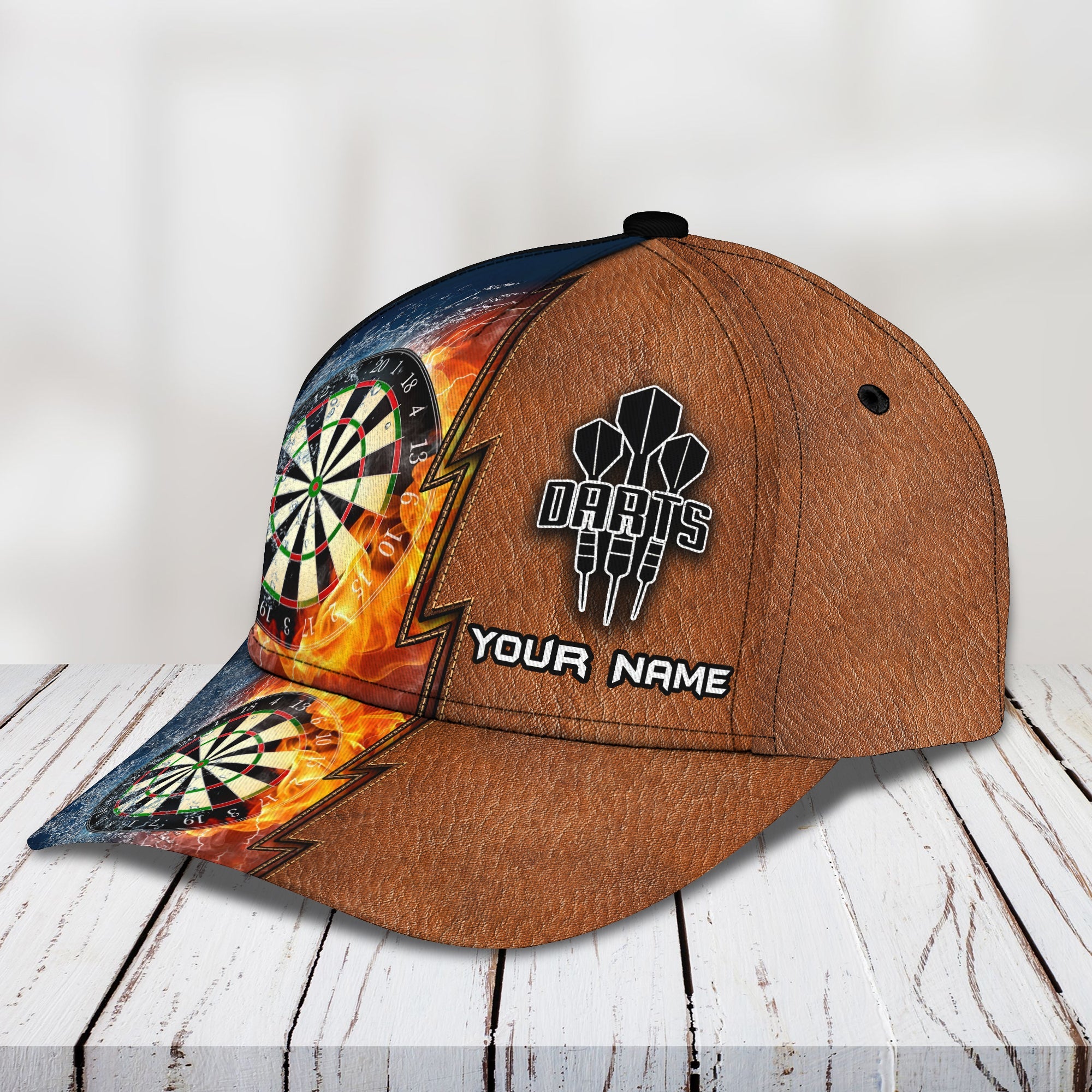 3D Classic Cap Darts Personalized Name Cap 01 Trucker Hats Custom Hats Gifts For Men & Women