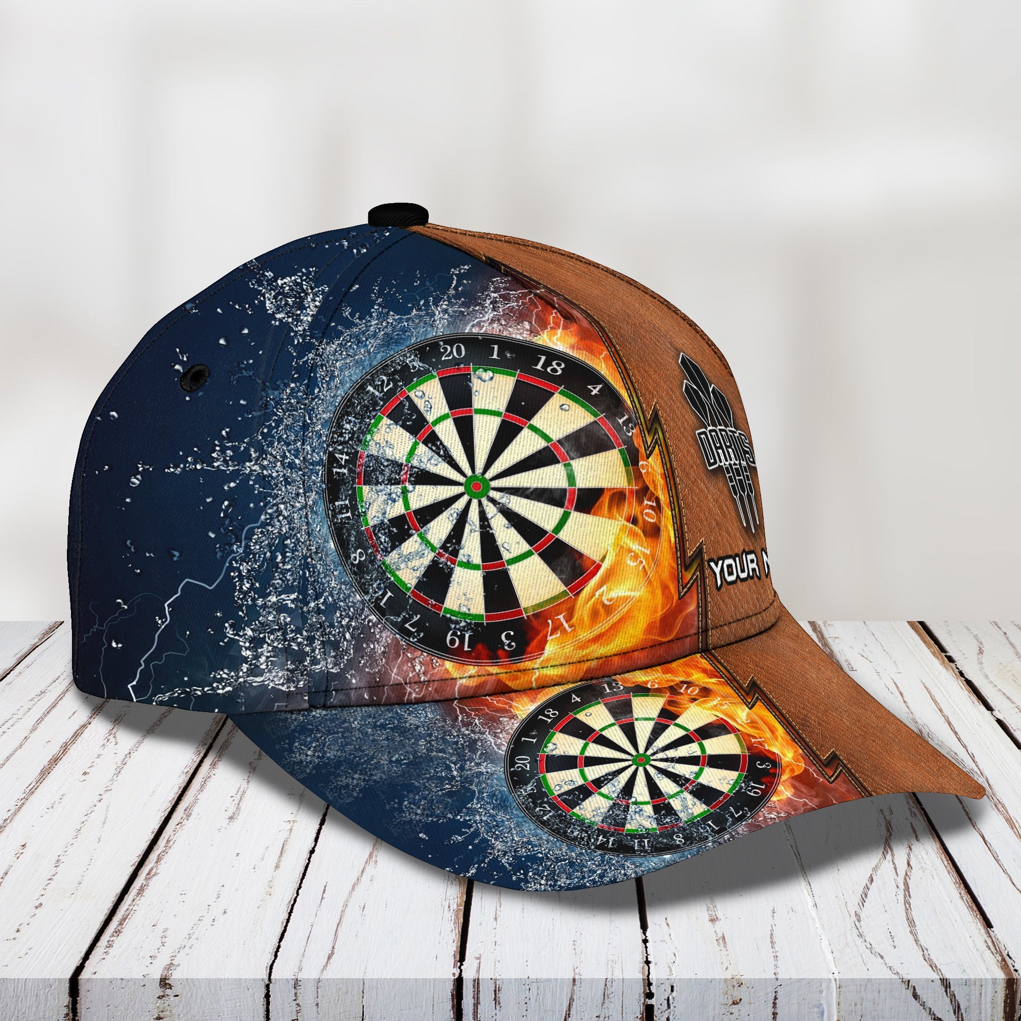 3D Classic Cap Darts Personalized Name Cap 01 Trucker Hats Custom Hats Gifts For Men & Women