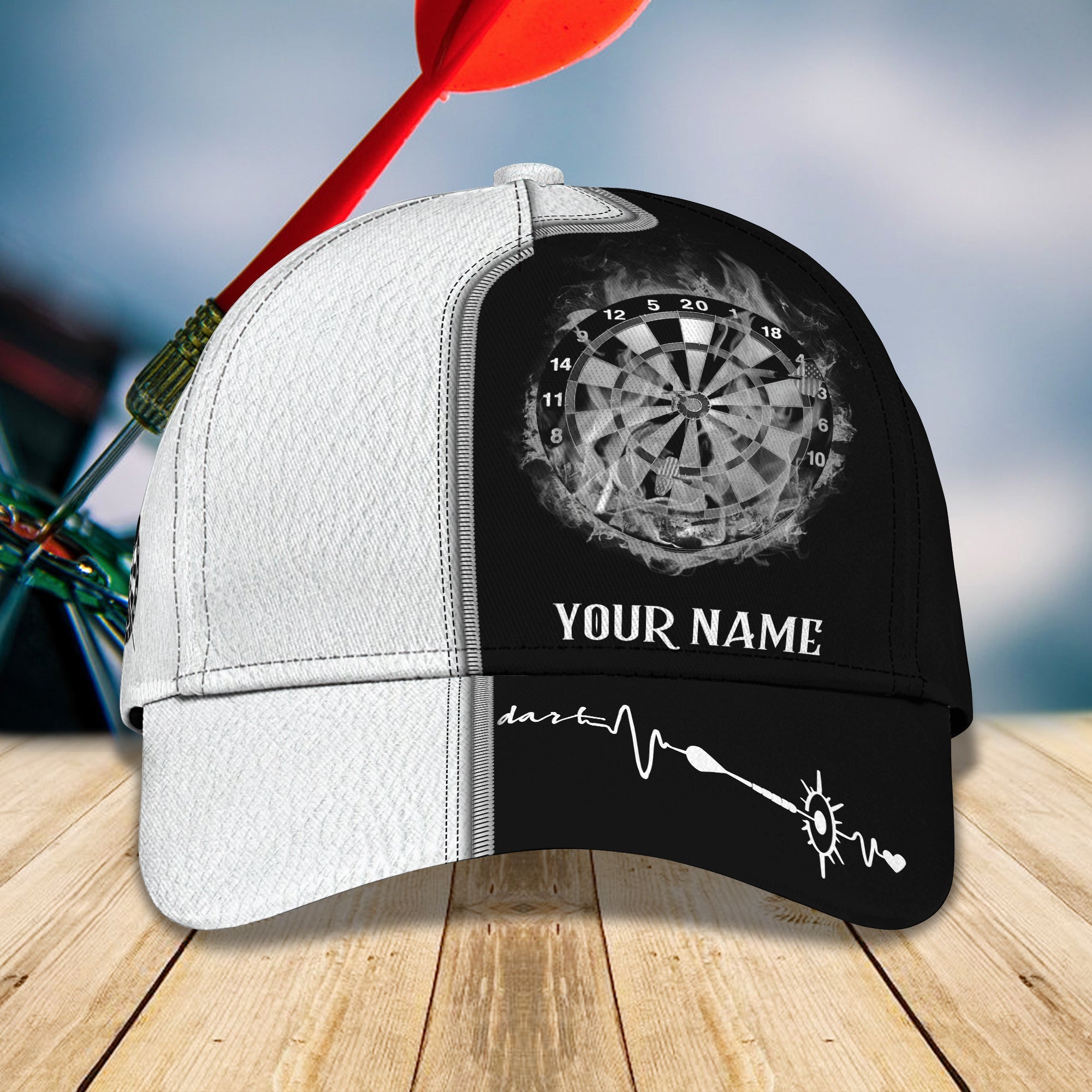 3D Classic Cap Darts Personalized Name Cap 02 Trucker Hats Custom Hats Gifts For Men & Women