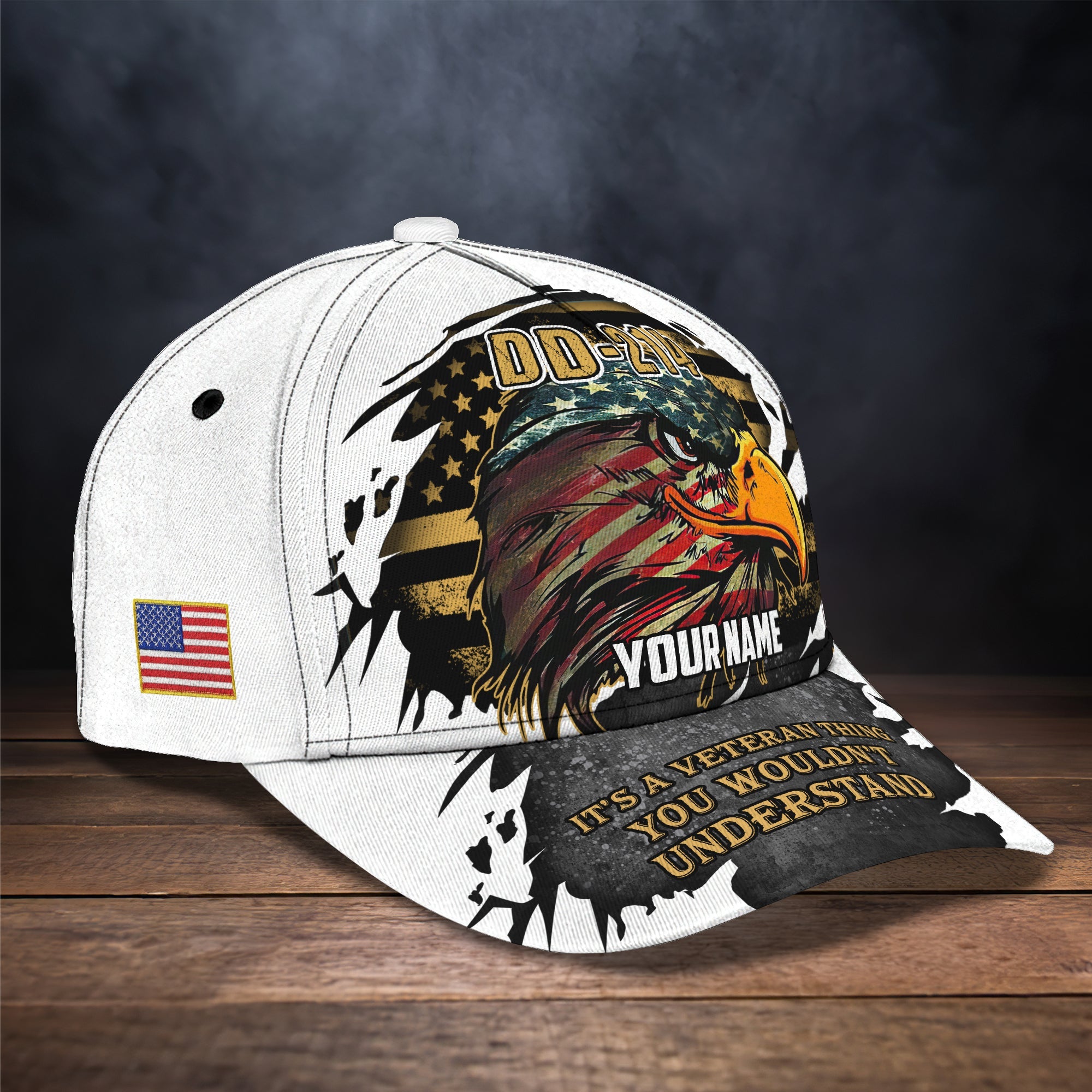 3D Classic Cap Dd214 Veteran Personalized Name Cap 71 Trucker Hats Custom Hats Gifts For Men & Women