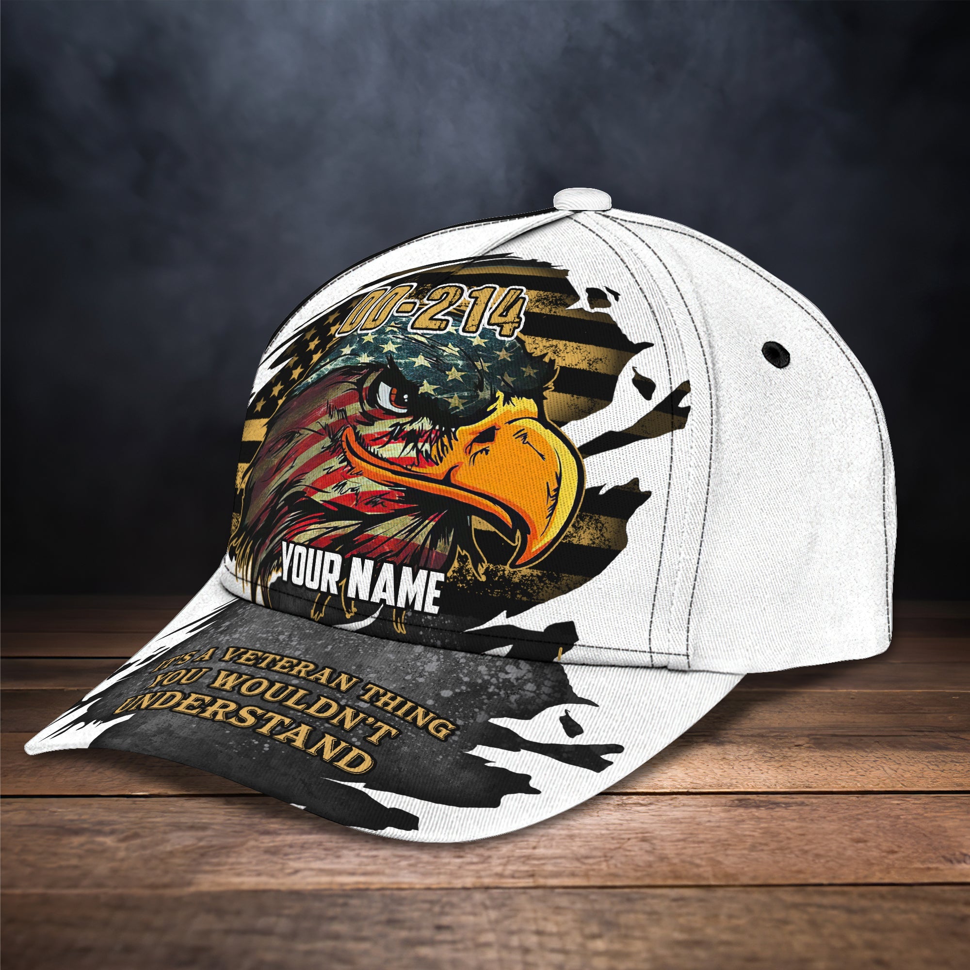 3D Classic Cap Dd214 Veteran Personalized Name Cap 71 Trucker Hats Custom Hats Gifts For Men & Women