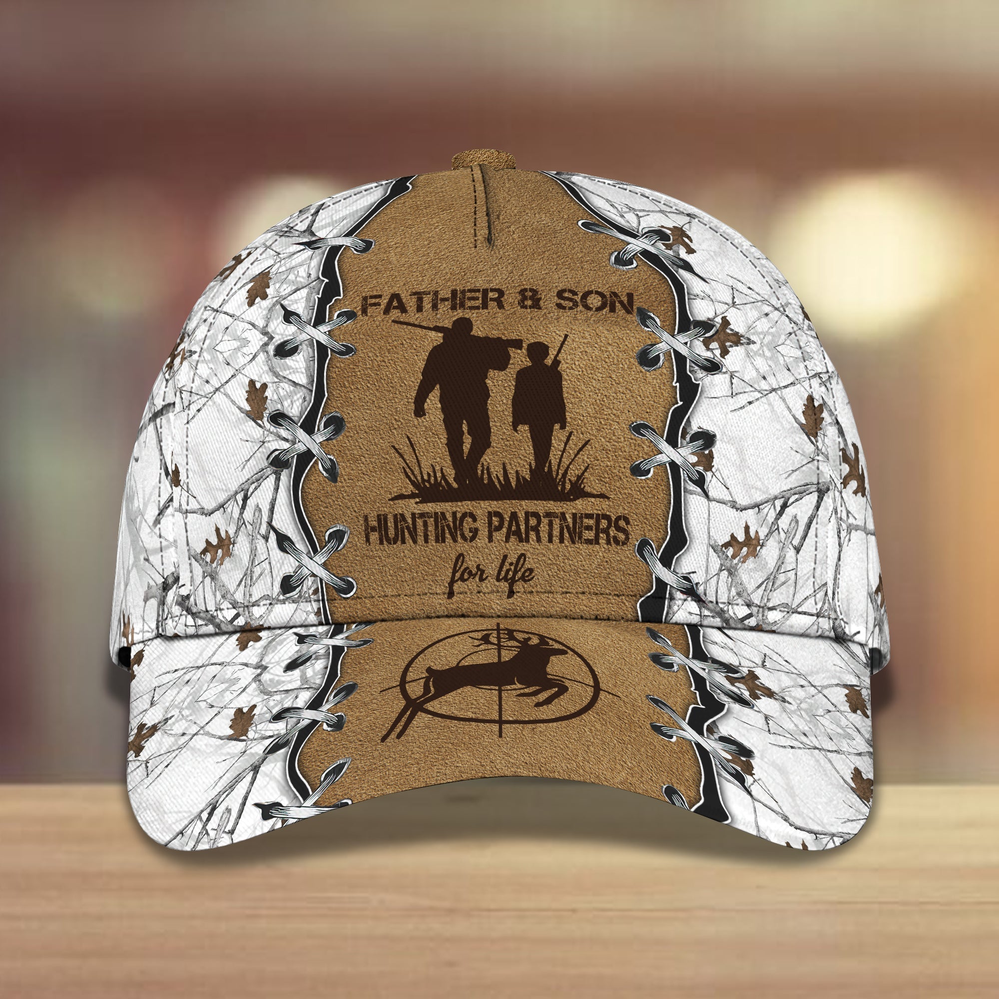 3D Classic Cap Deer Hunting 6 Personalized Name Cap Trucker Hats Custom Hats Gifts For Men & Women