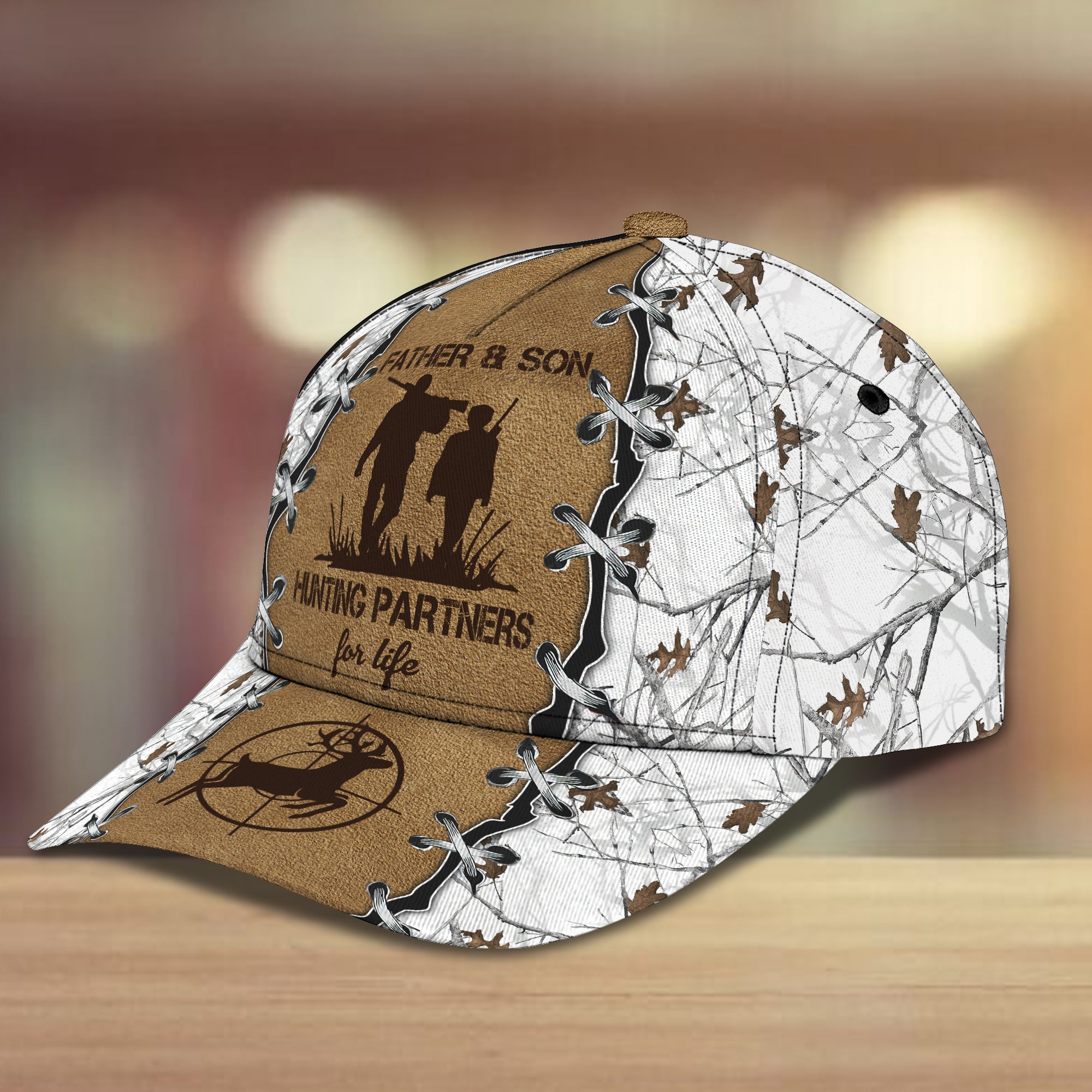 3D Classic Cap Deer Hunting 6 Personalized Name Cap Trucker Hats Custom Hats Gifts For Men & Women