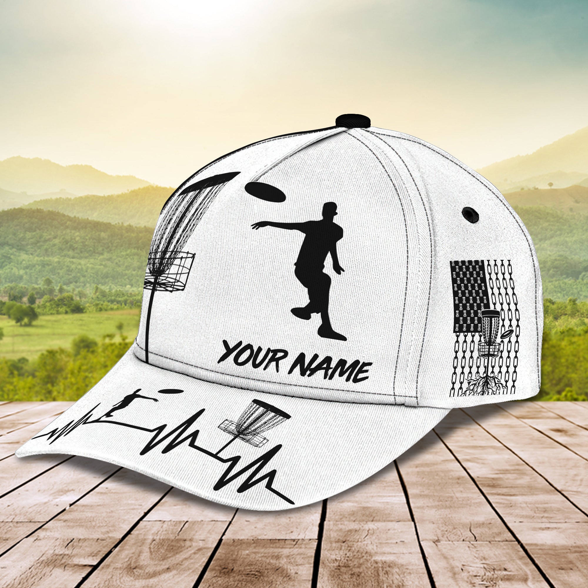 3D Classic Cap Disc Golf Personalized Name Cap Trucker Hats Custom Hats Gifts For Men & Women