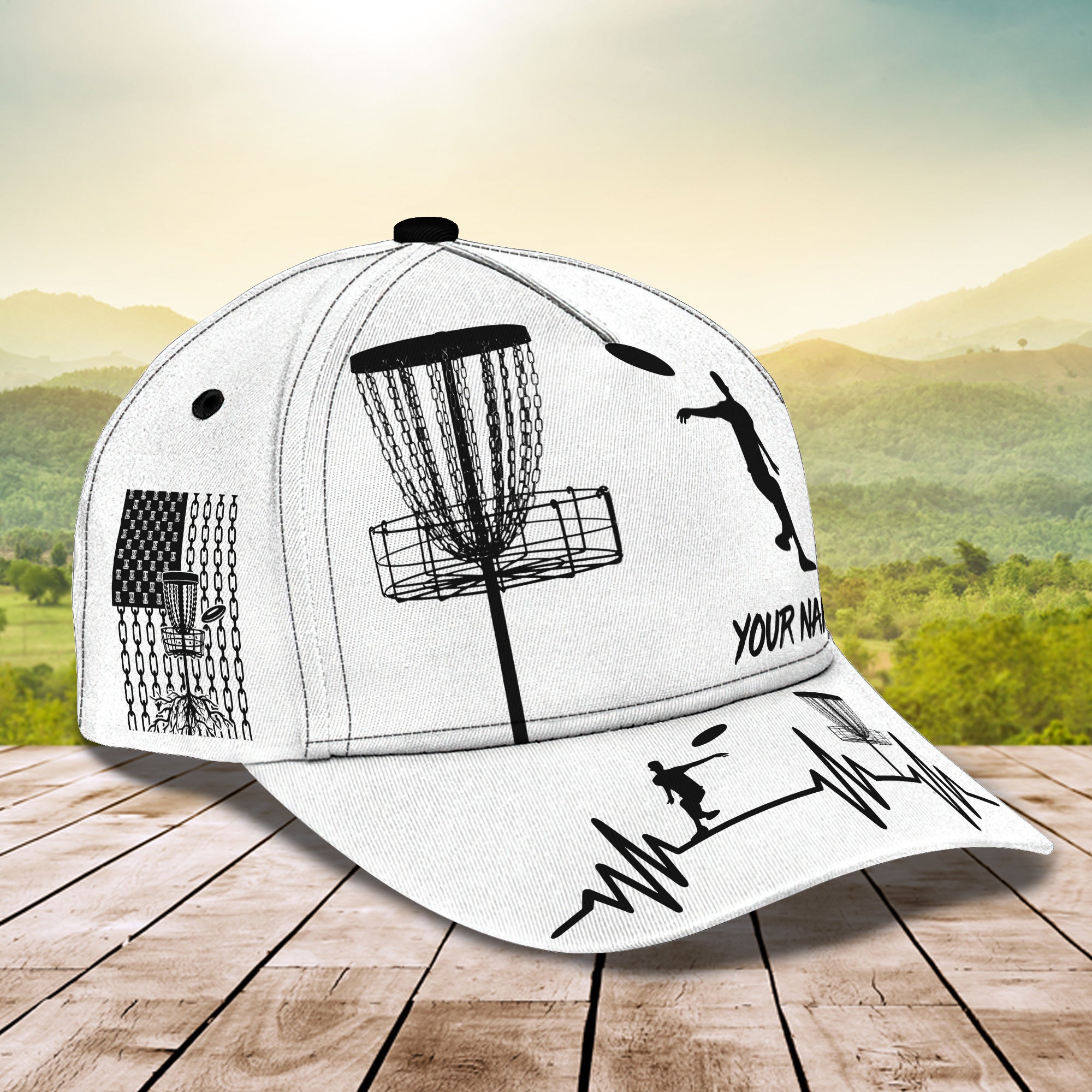 3D Classic Cap Disc Golf Personalized Name Cap Trucker Hats Custom Hats Gifts For Men & Women