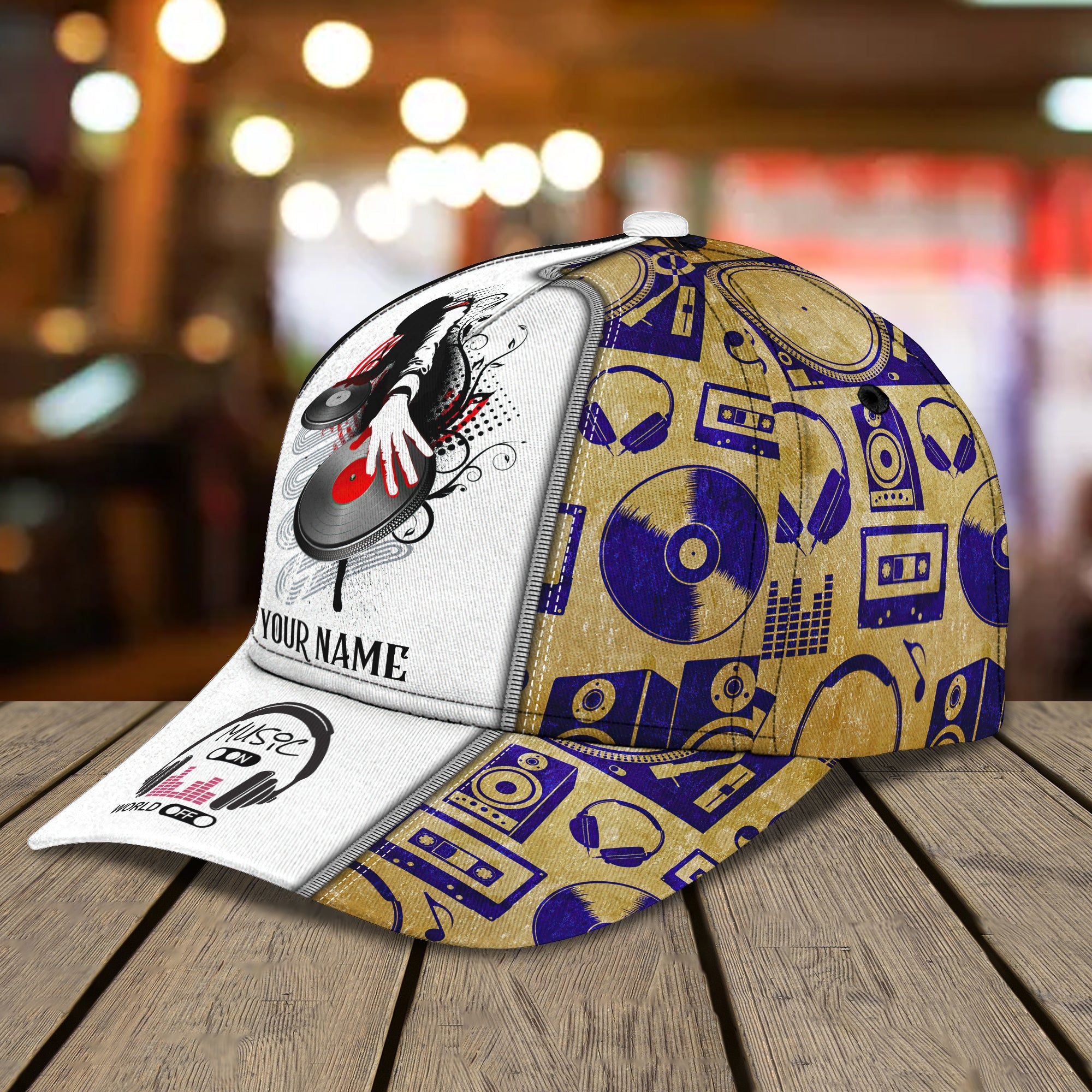 3D Classic Cap Disc Jockey Personalized Name Cap Trucker Hats Custom Hats Gifts For Men & Women