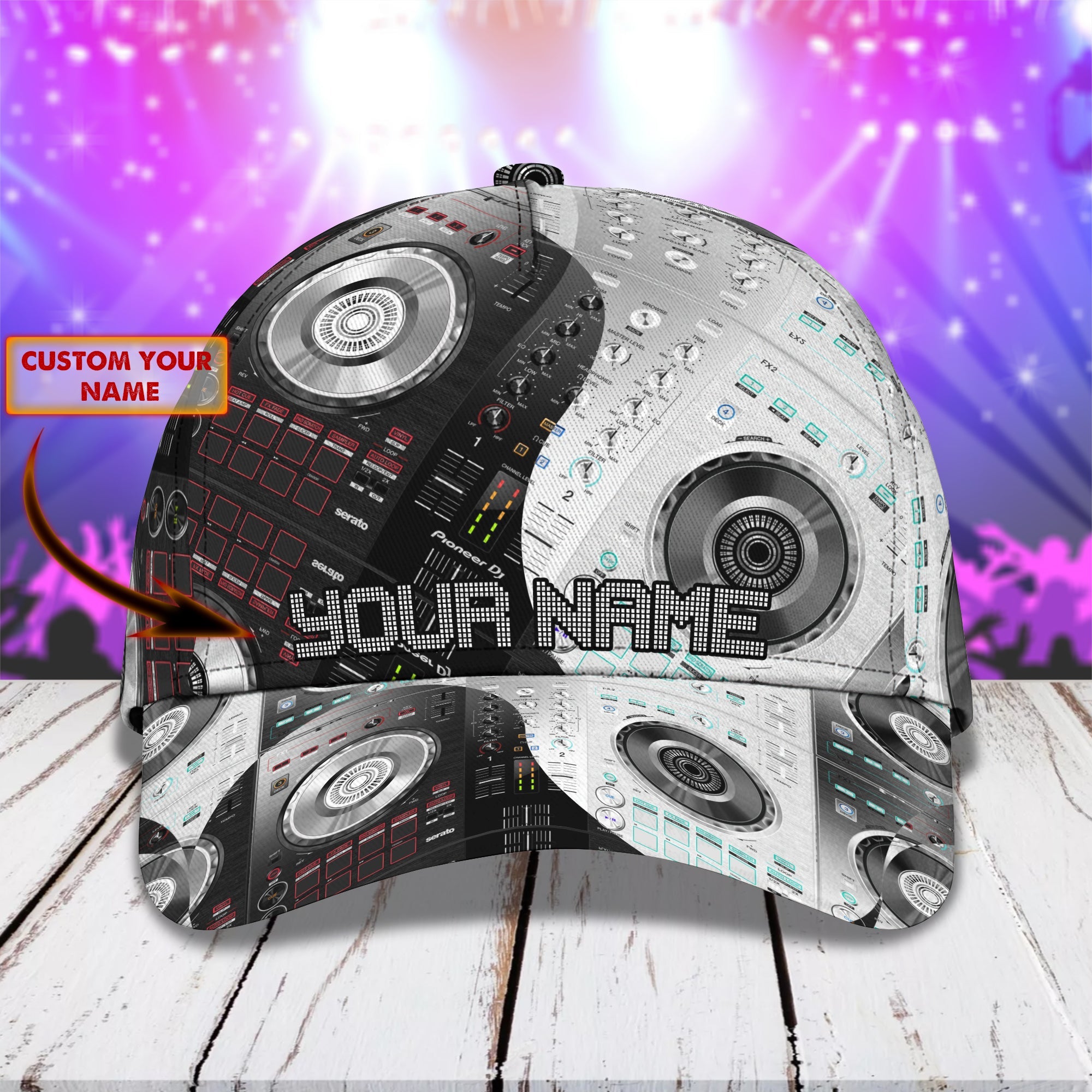3D Classic Cap Dj 03 Personalized Name Cap Trucker Hats Custom Hats Gifts For Men & Women