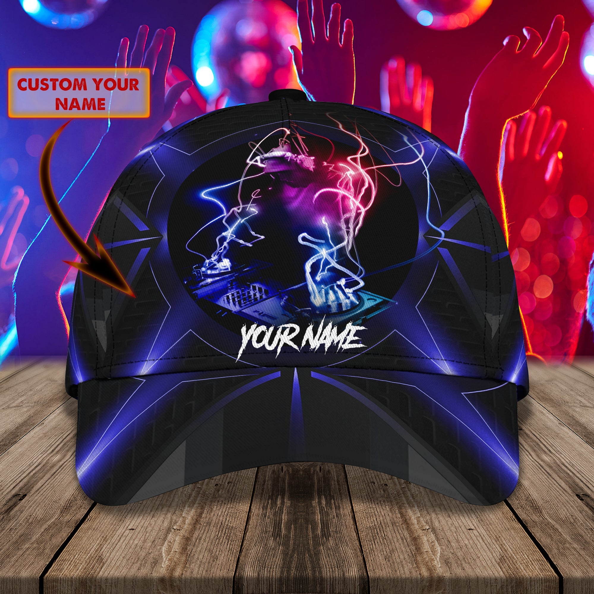 3D Classic Cap Dj 05 Personalized Name Cap Trucker Hats Custom Hats Gifts For Men & Women