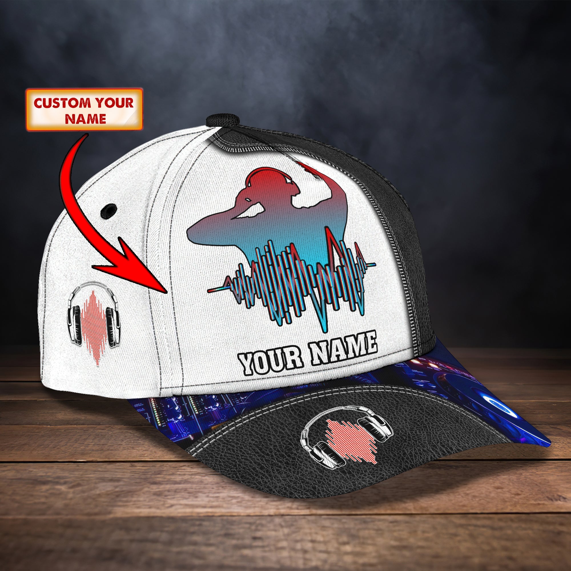3D Classic Cap Dj Dj Personalized Name Cap Trucker Hats Custom Hats Gifts For Men & Women