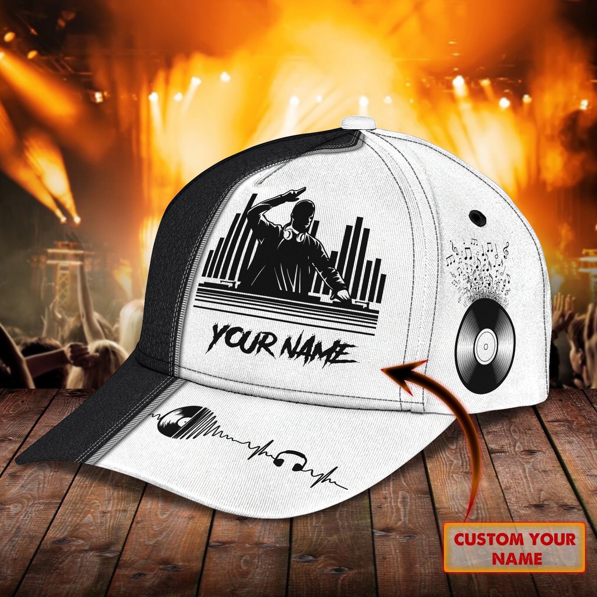 3D Classic Cap Dj Personalized Name Cap 04 Trucker Hats Custom Hats Gifts For Men & Women