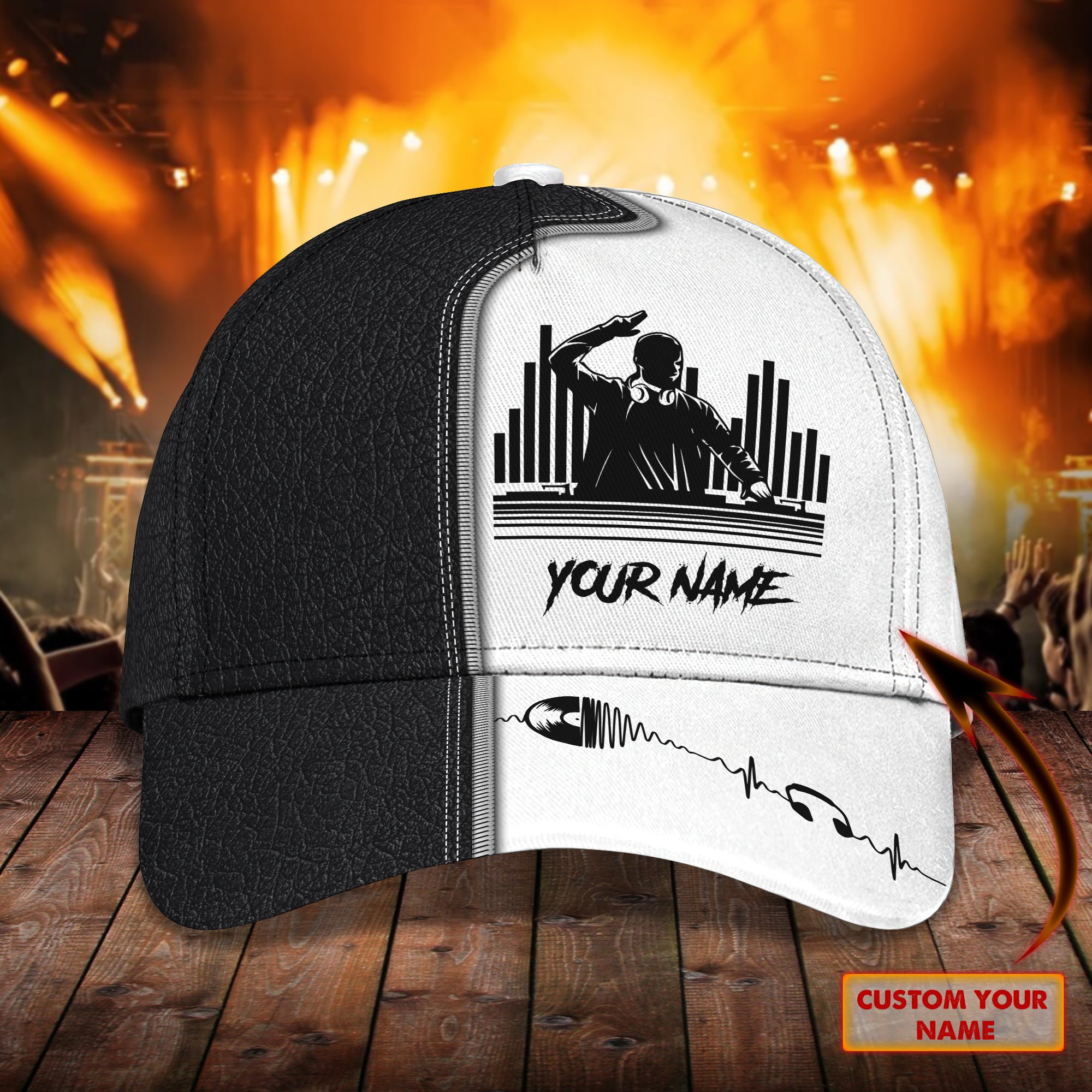 3D Classic Cap Dj Personalized Name Cap 04 Trucker Hats Custom Hats Gifts For Men & Women