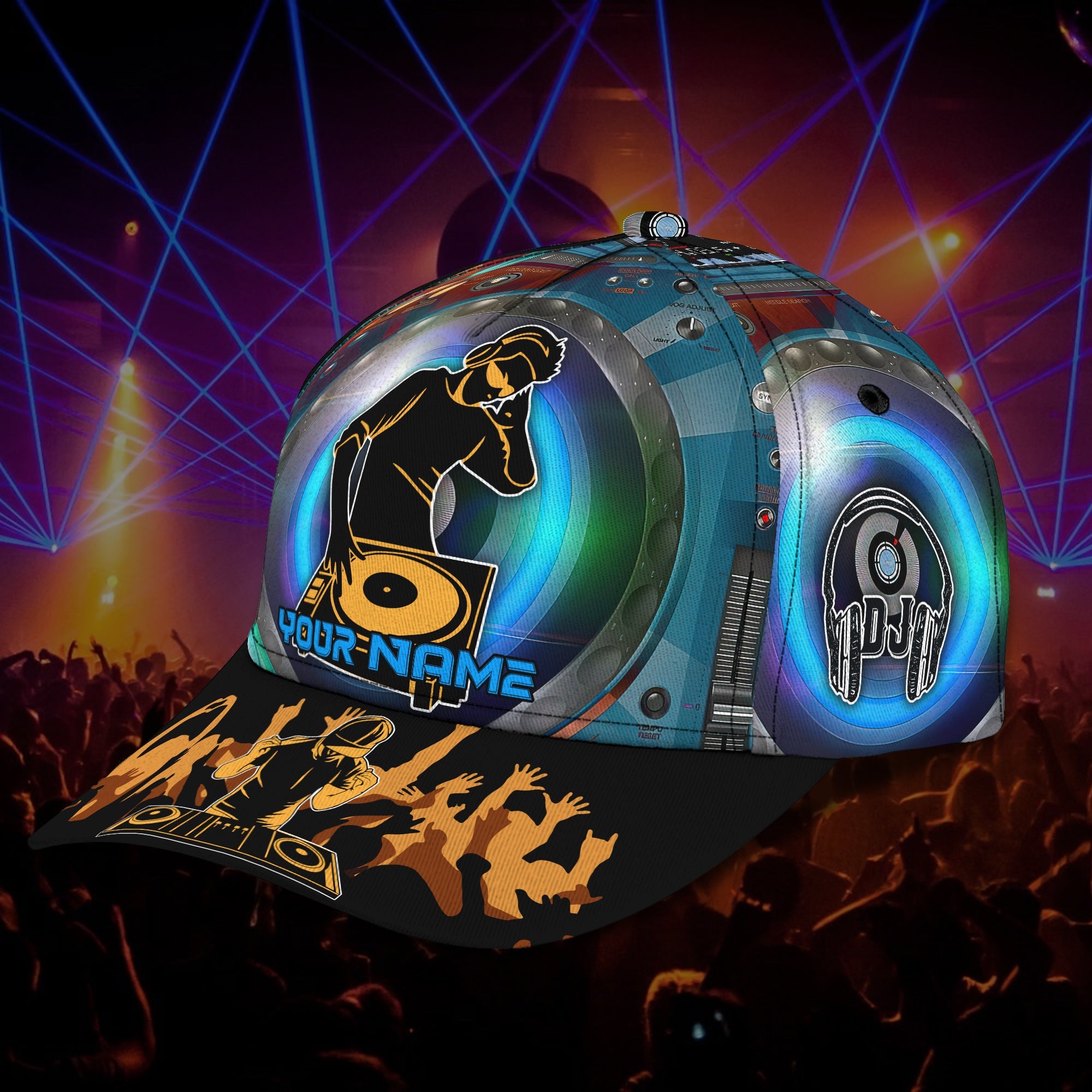 3D Classic Cap Dj Personalized Name Cap 190 Trucker Hats Custom Hats Gifts For Men & Women