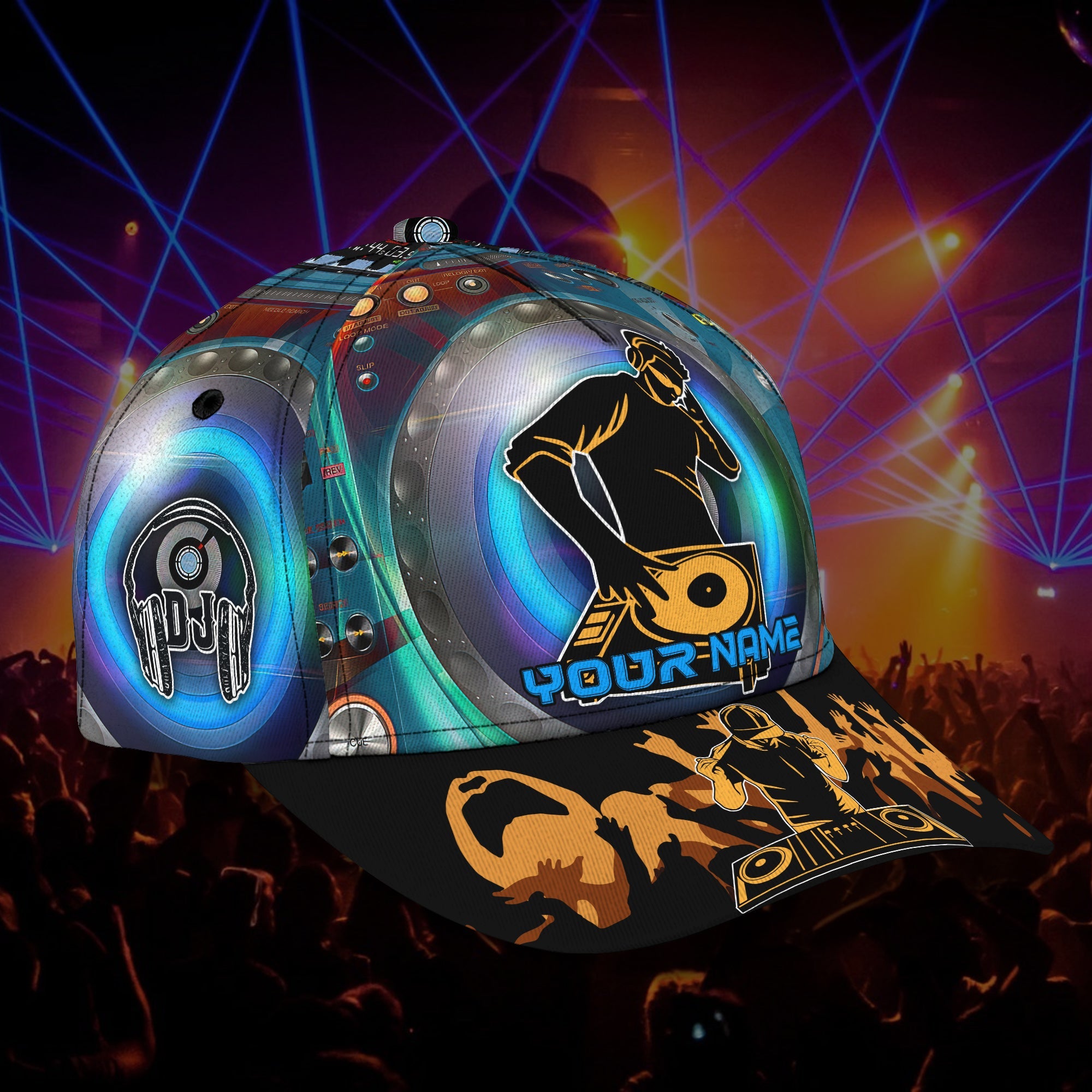 3D Classic Cap Dj Personalized Name Cap 190 Trucker Hats Custom Hats Gifts For Men & Women