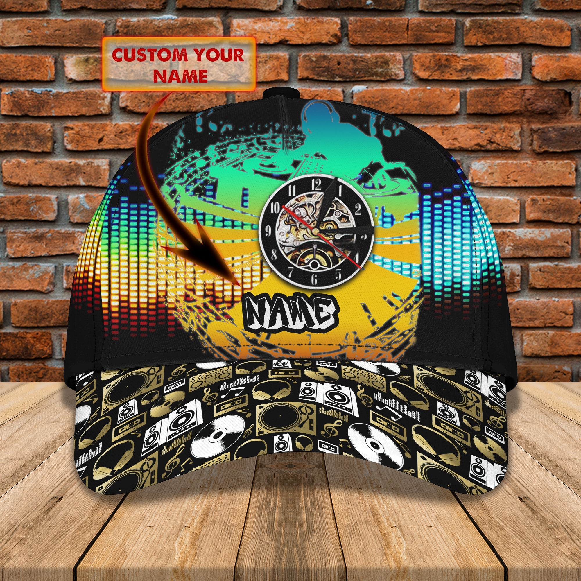 3D Classic Cap Dj Personalized Name Cap 23 Trucker Hats Custom Hats Gifts For Men & Women