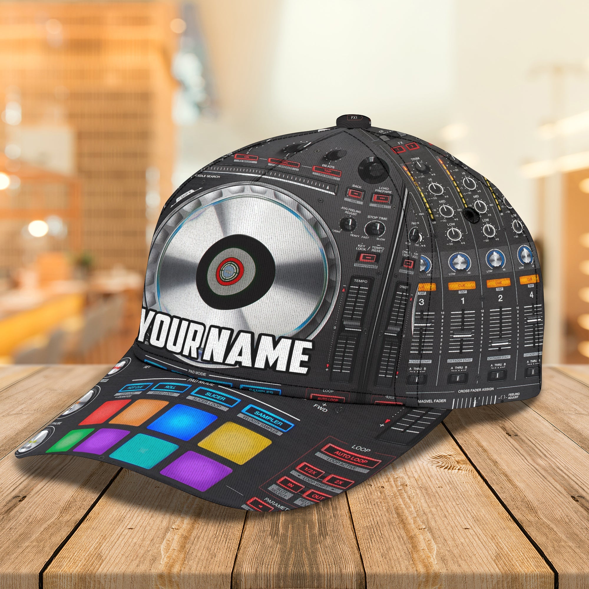 3D Classic Cap Dj Personalized Name Cap Trucker Hats Custom Hats Gifts For Men & Women