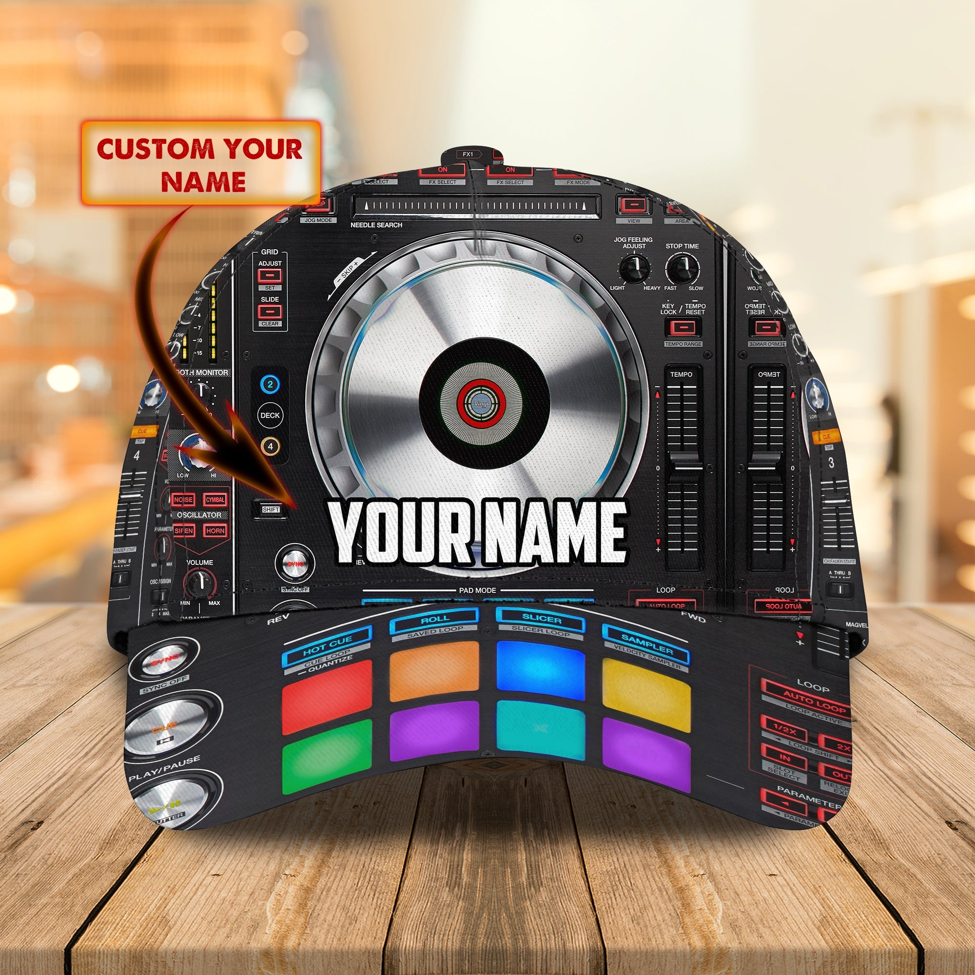 3D Classic Cap Dj Personalized Name Cap Trucker Hats Custom Hats Gifts For Men & Women