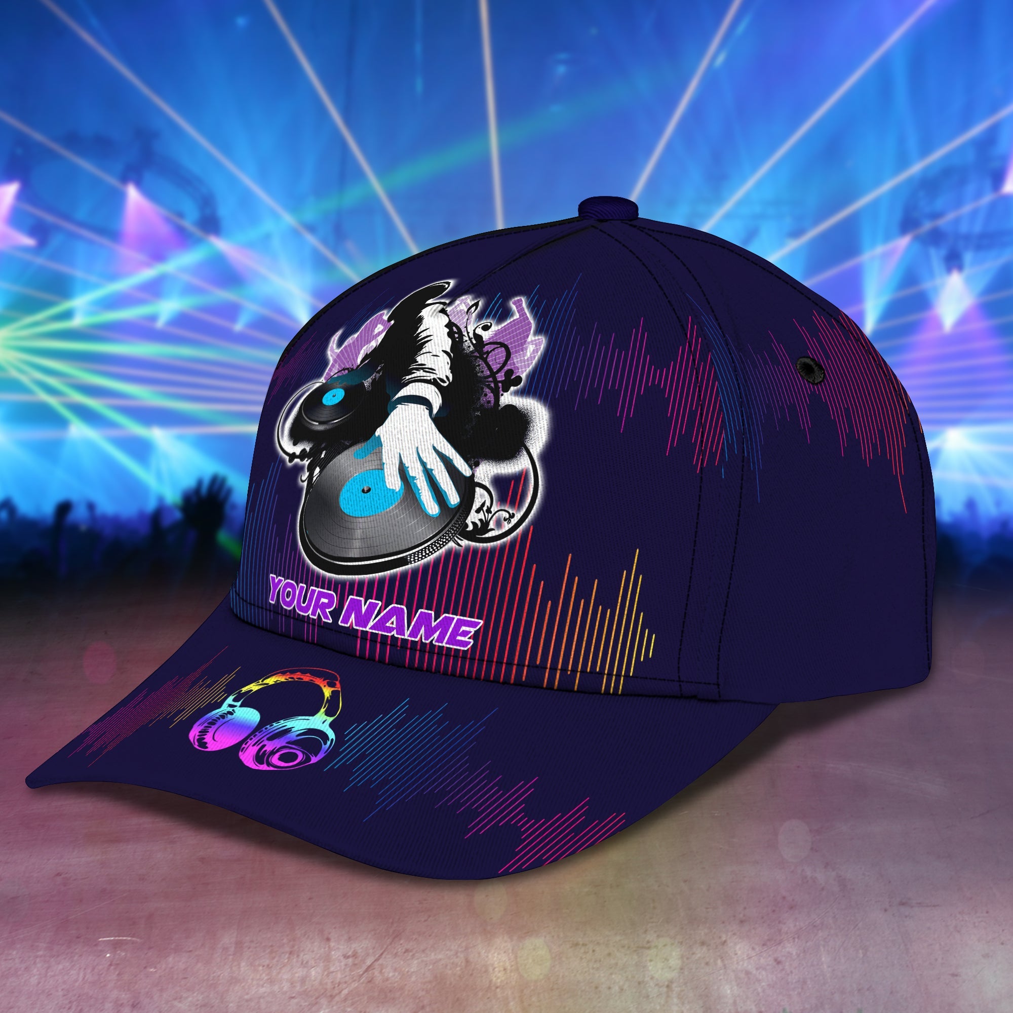 3D Classic Cap Dj X2 Personalized Name Cap Trucker Hats Custom Hats Gifts For Men & Women