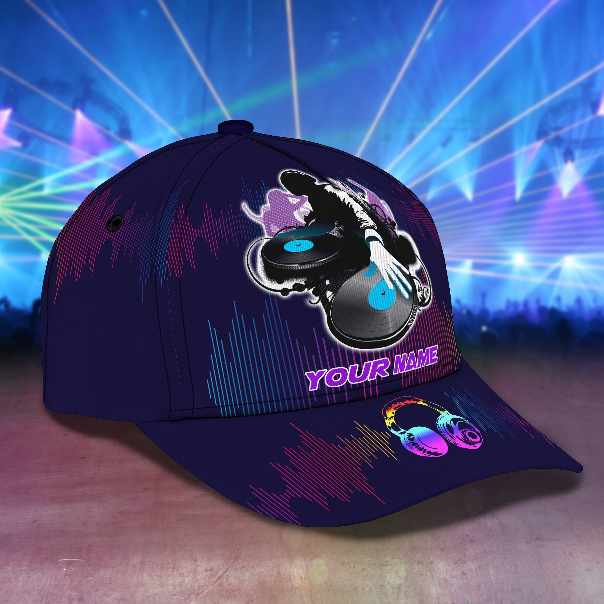 3D Classic Cap Dj X2 Personalized Name Cap Trucker Hats Custom Hats Gifts For Men & Women