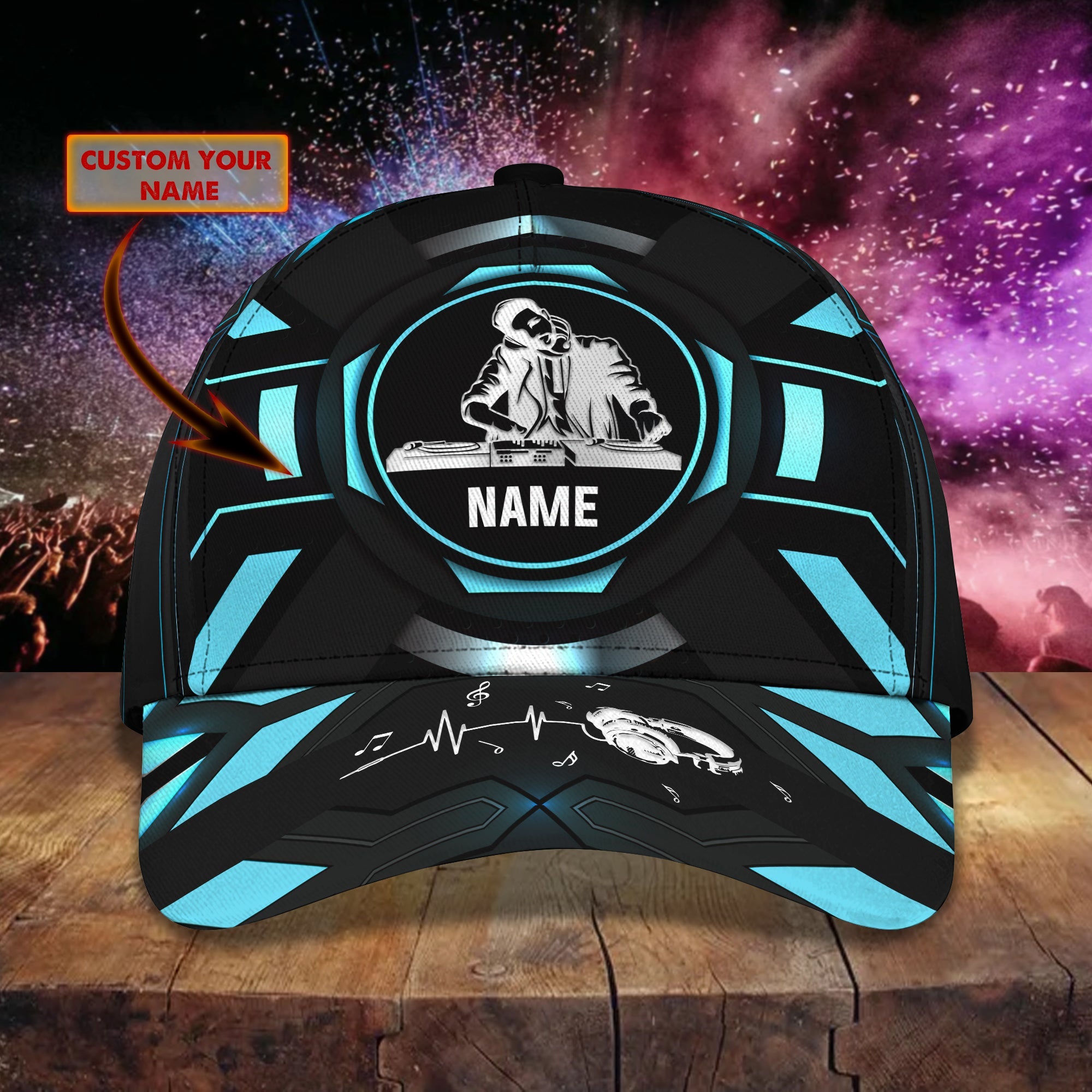 3D Classic Cap Dj6 Personalized Name Cap Trucker Hats Custom Hats Gifts For Men & Women