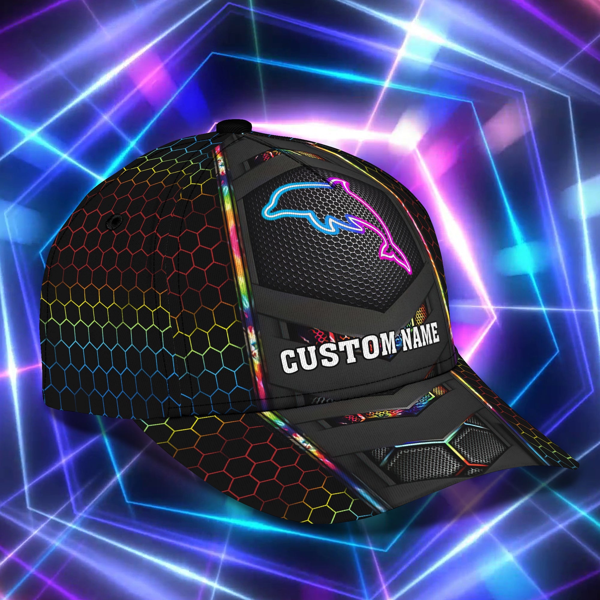 3D Classic Cap Dolphin 1 Personalized Name Cap Trucker Hats Custom Hats Gifts For Men & Women