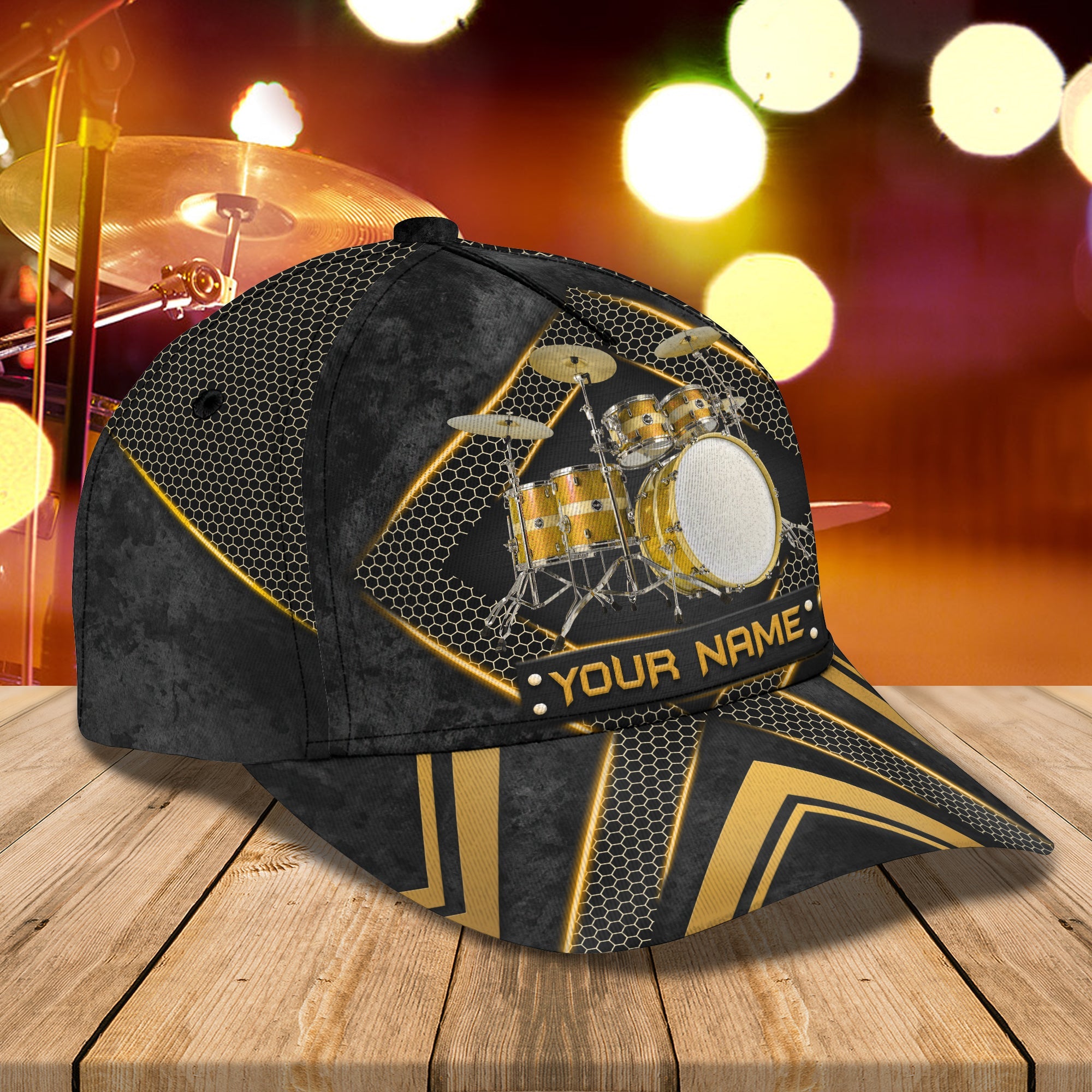 3D Classic Cap Drum 05 Personalized Name Cap Trucker Hats Custom Hats Gifts For Men & Women