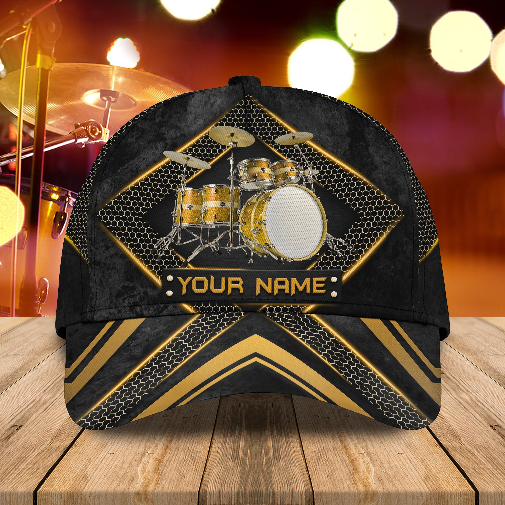 3D Classic Cap Drum 05 Personalized Name Cap Trucker Hats Custom Hats Gifts For Men & Women