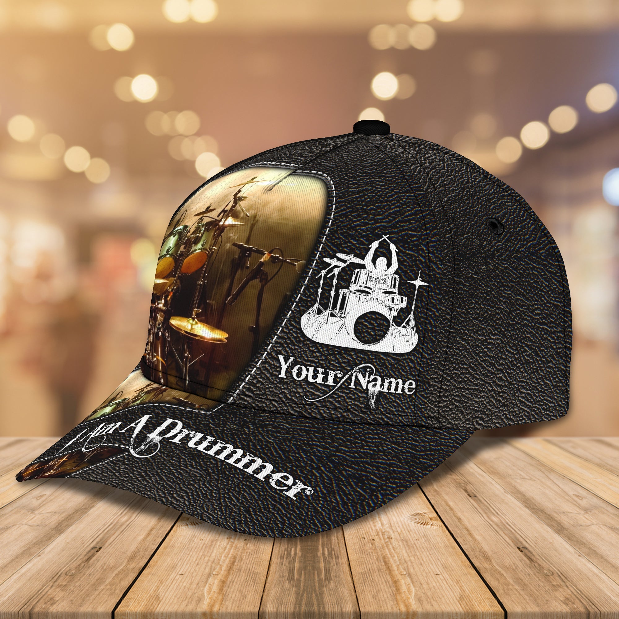 3D Classic Cap Drum Cap4 Personalized Name Cap Trucker Hats Custom Hats Gifts For Men & Women