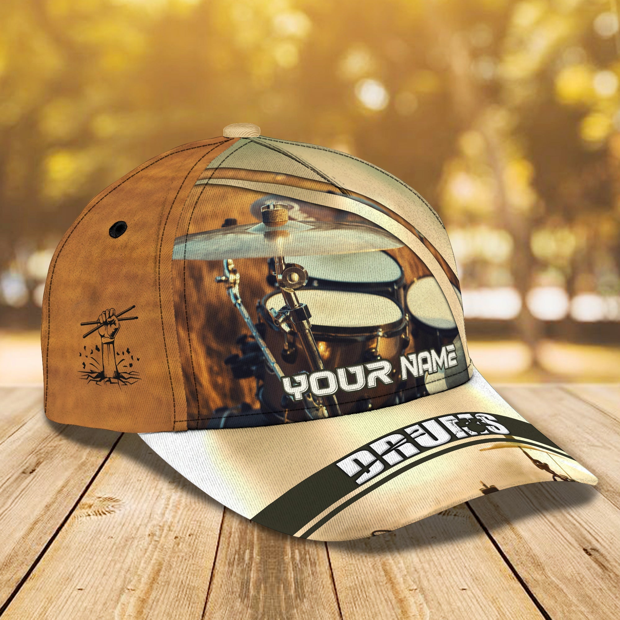 3D Classic Cap Drum Cap6 Personalized Name Cap Trucker Hats Custom Hats Gifts For Men & Women