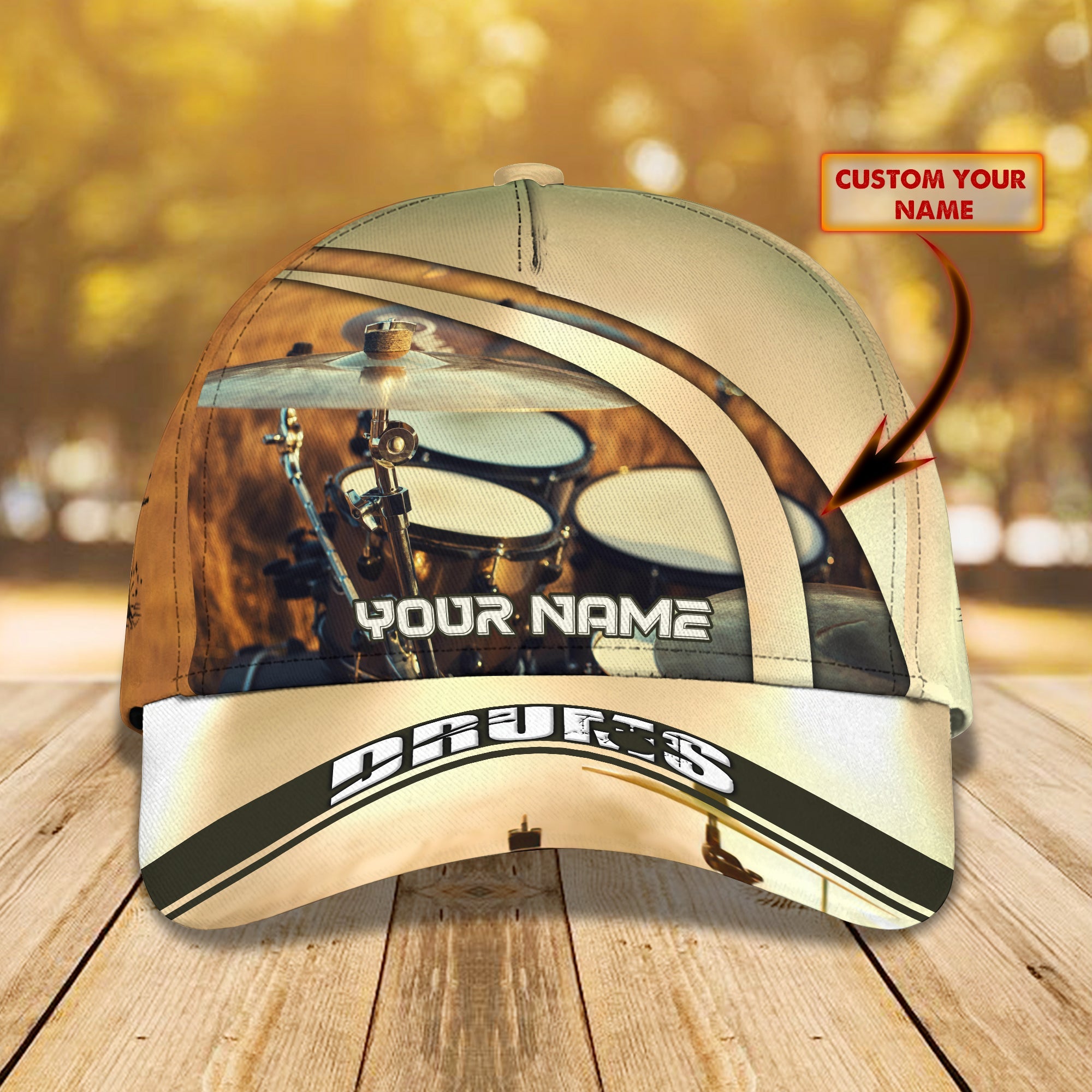 3D Classic Cap Drum Cap6 Personalized Name Cap Trucker Hats Custom Hats Gifts For Men & Women