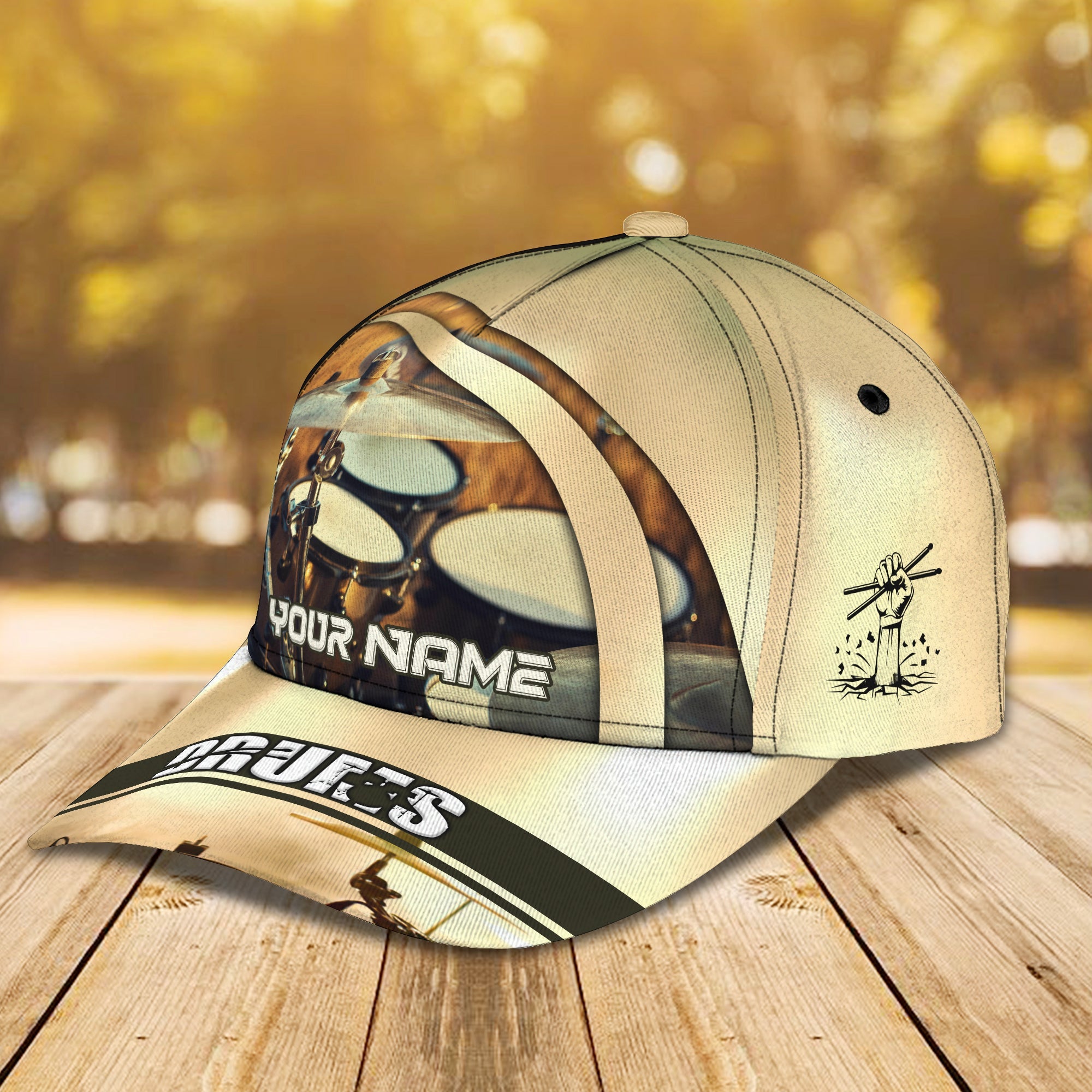 3D Classic Cap Drum Cap6 Personalized Name Cap Trucker Hats Custom Hats Gifts For Men & Women