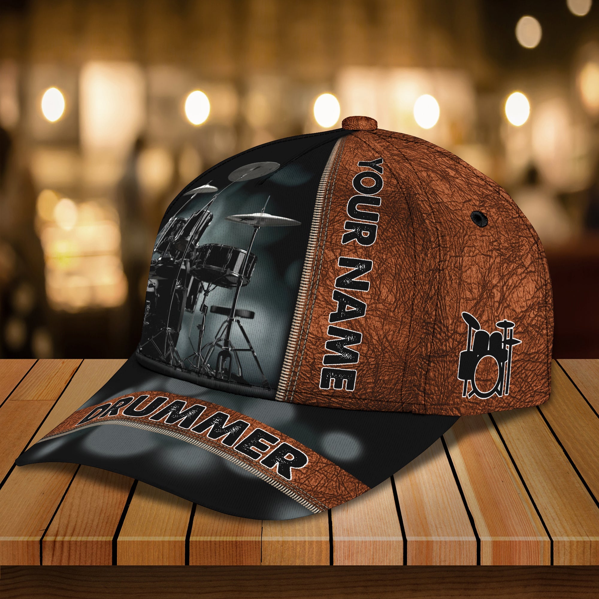 3D Classic Cap Drum Personalized Name Cap 09 Trucker Hats Custom Hats Gifts For Men & Women