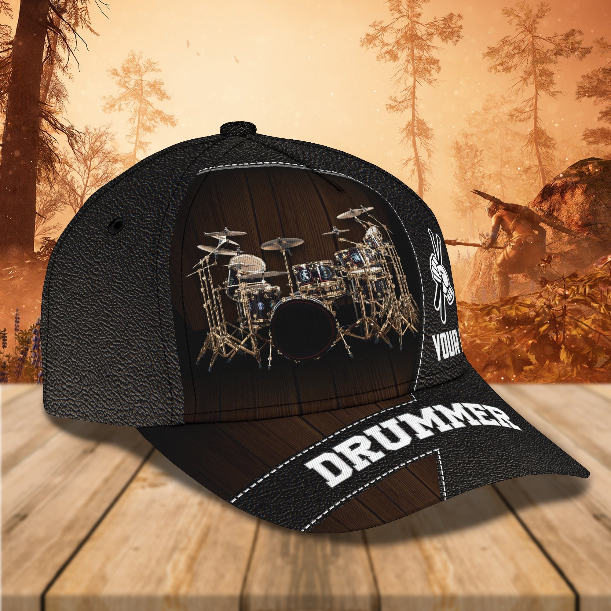 3D Classic Cap Drum Personalized Name Cap 11 Trucker Hats Custom Hats Gifts For Men & Women