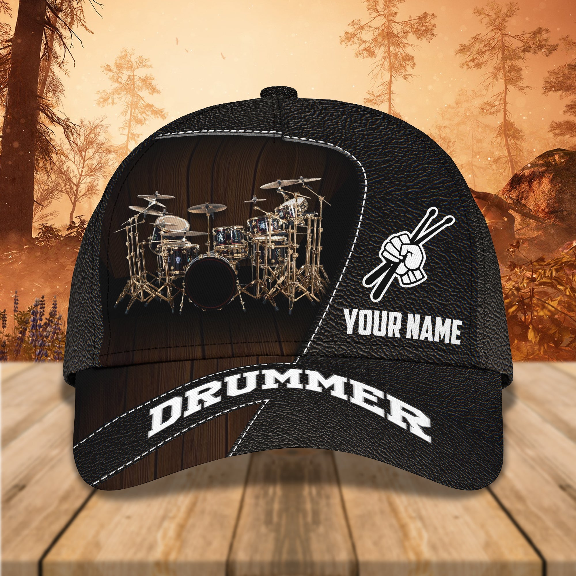3D Classic Cap Drum Personalized Name Cap 11 Trucker Hats Custom Hats Gifts For Men & Women