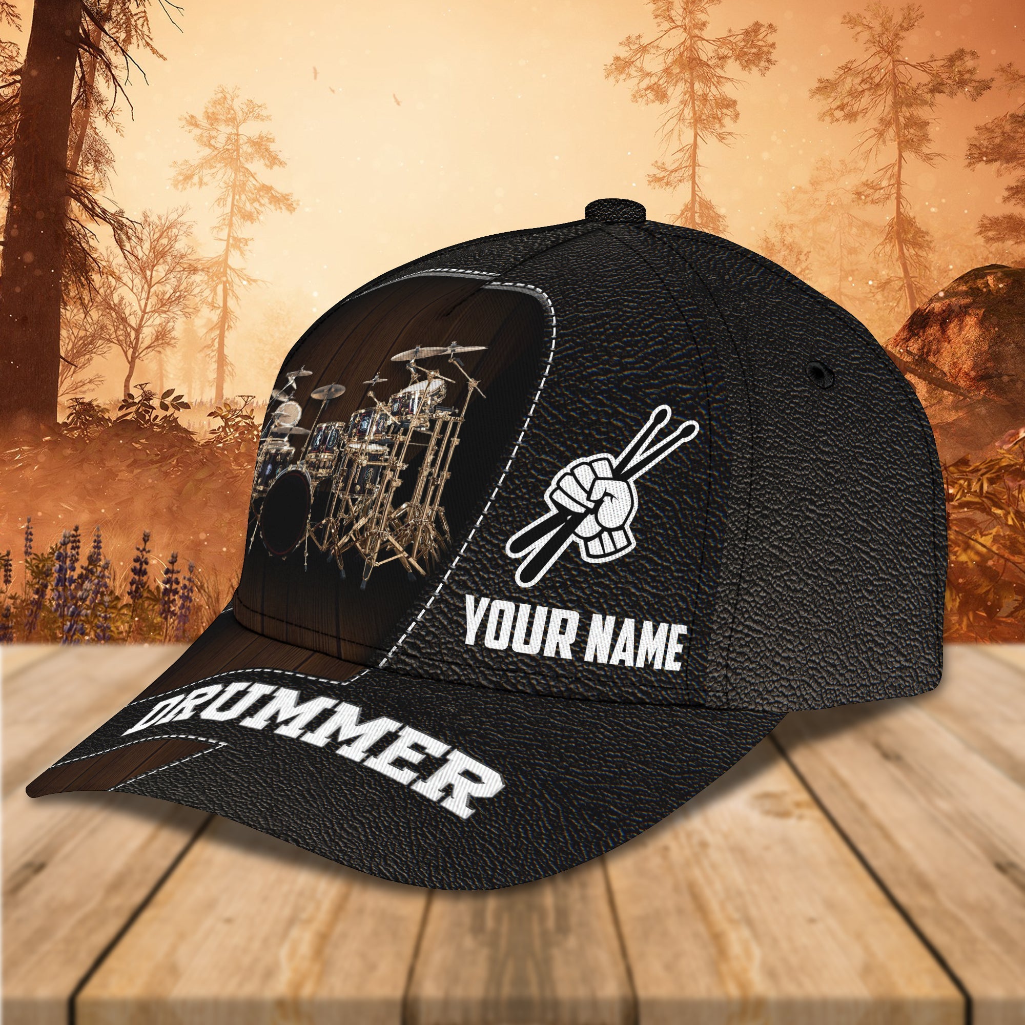 3D Classic Cap Drum Personalized Name Cap 11 Trucker Hats Custom Hats Gifts For Men & Women