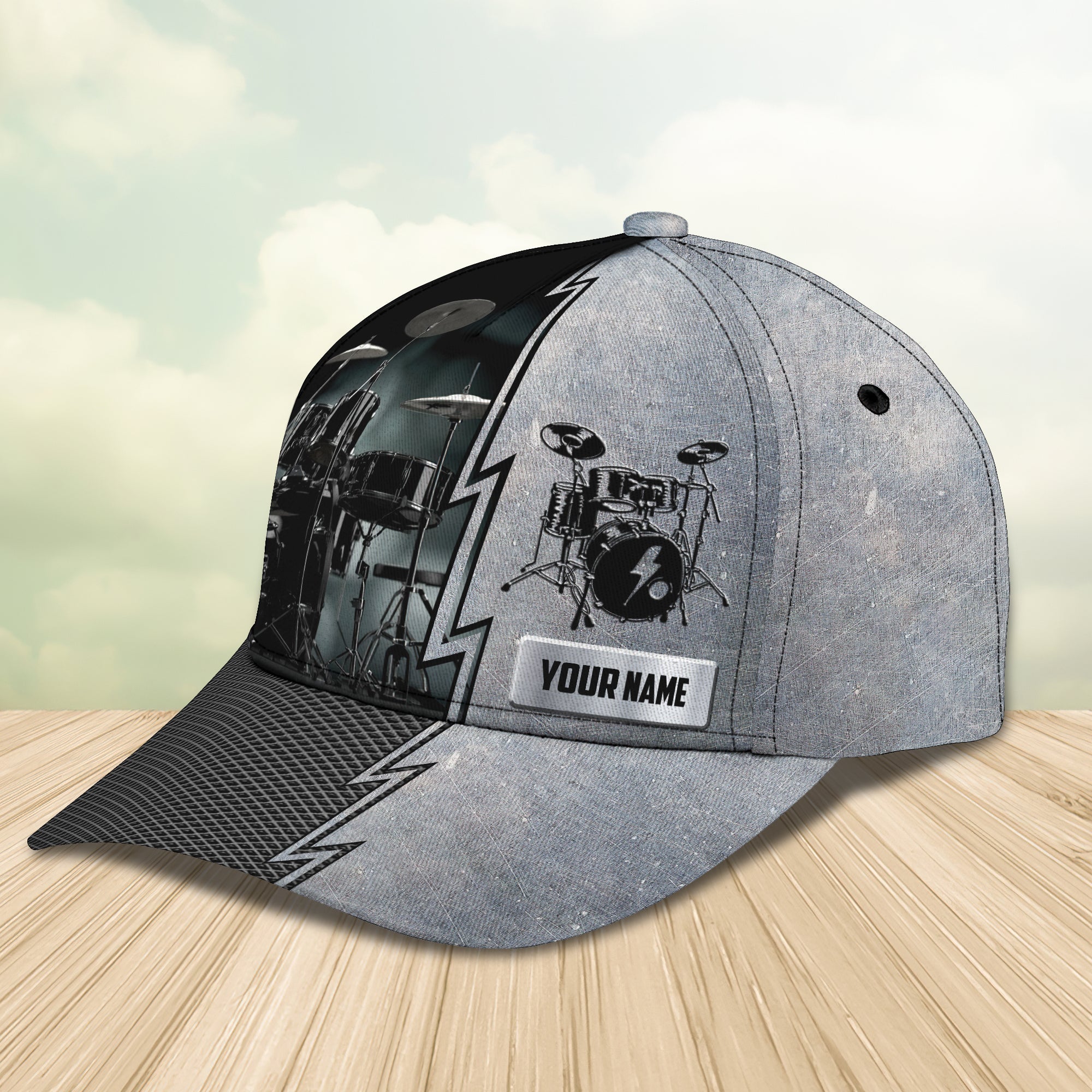 3D Classic Cap Drum Personalized Name Cap 12 Trucker Hats Custom Hats Gifts For Men & Women