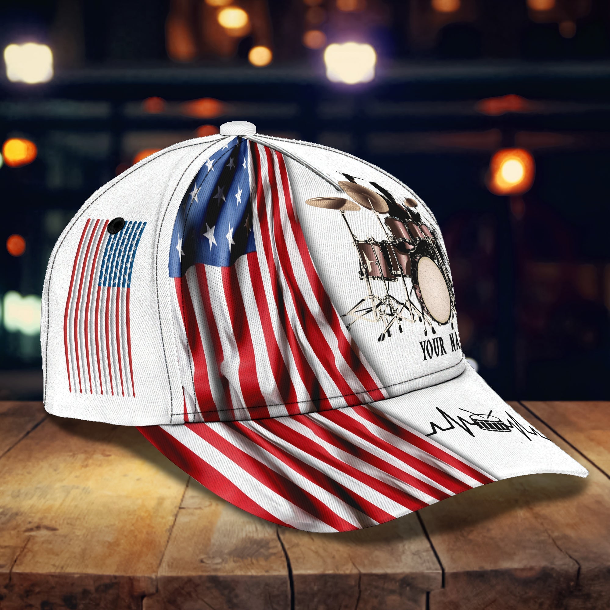 3D Classic Cap Drum Personalized Name Cap Trucker Hats Custom Hats Gifts For Men & Women