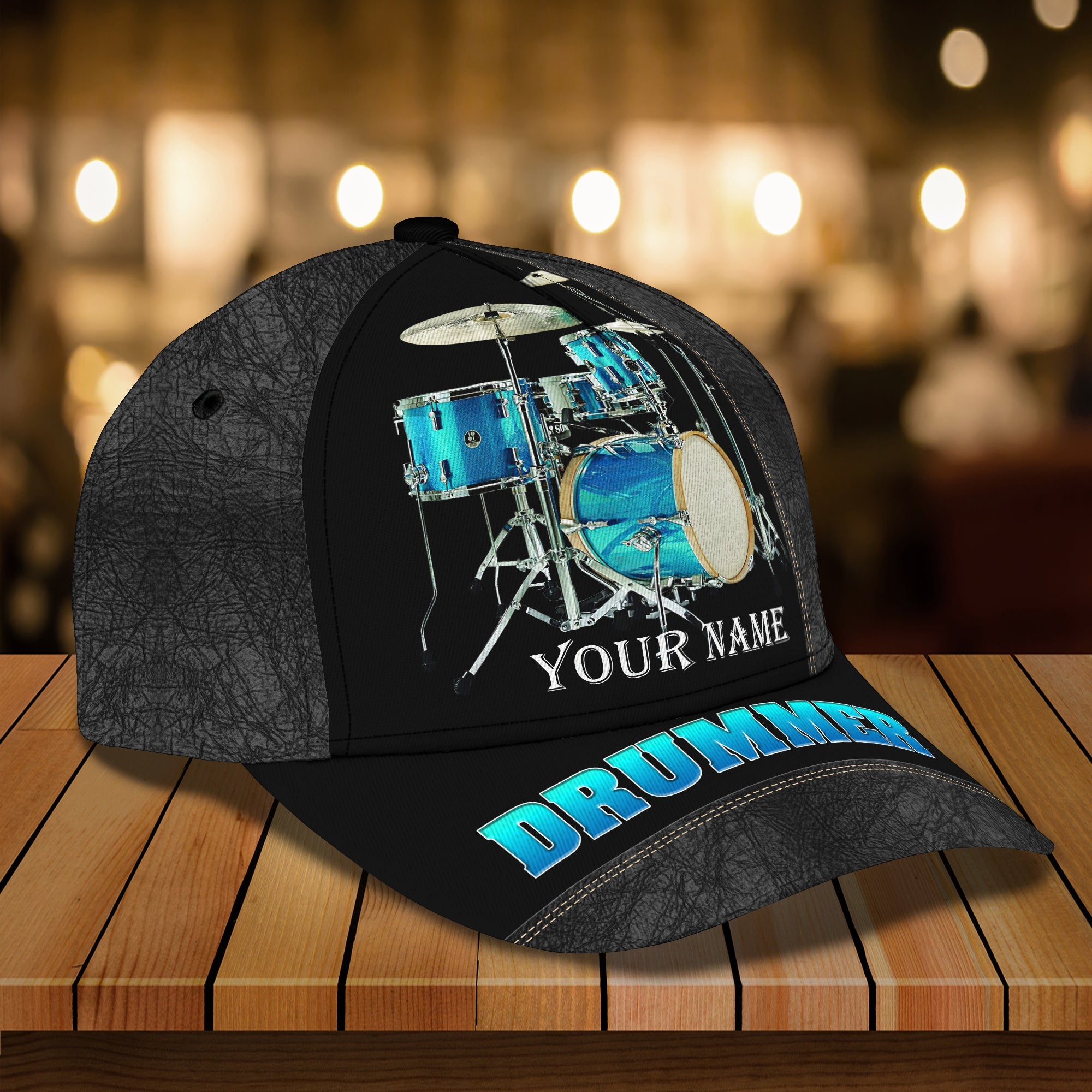3D Classic Cap Drummer 26 Personalized Name Cap Trucker Hats Custom Hats Gifts For Men & Women