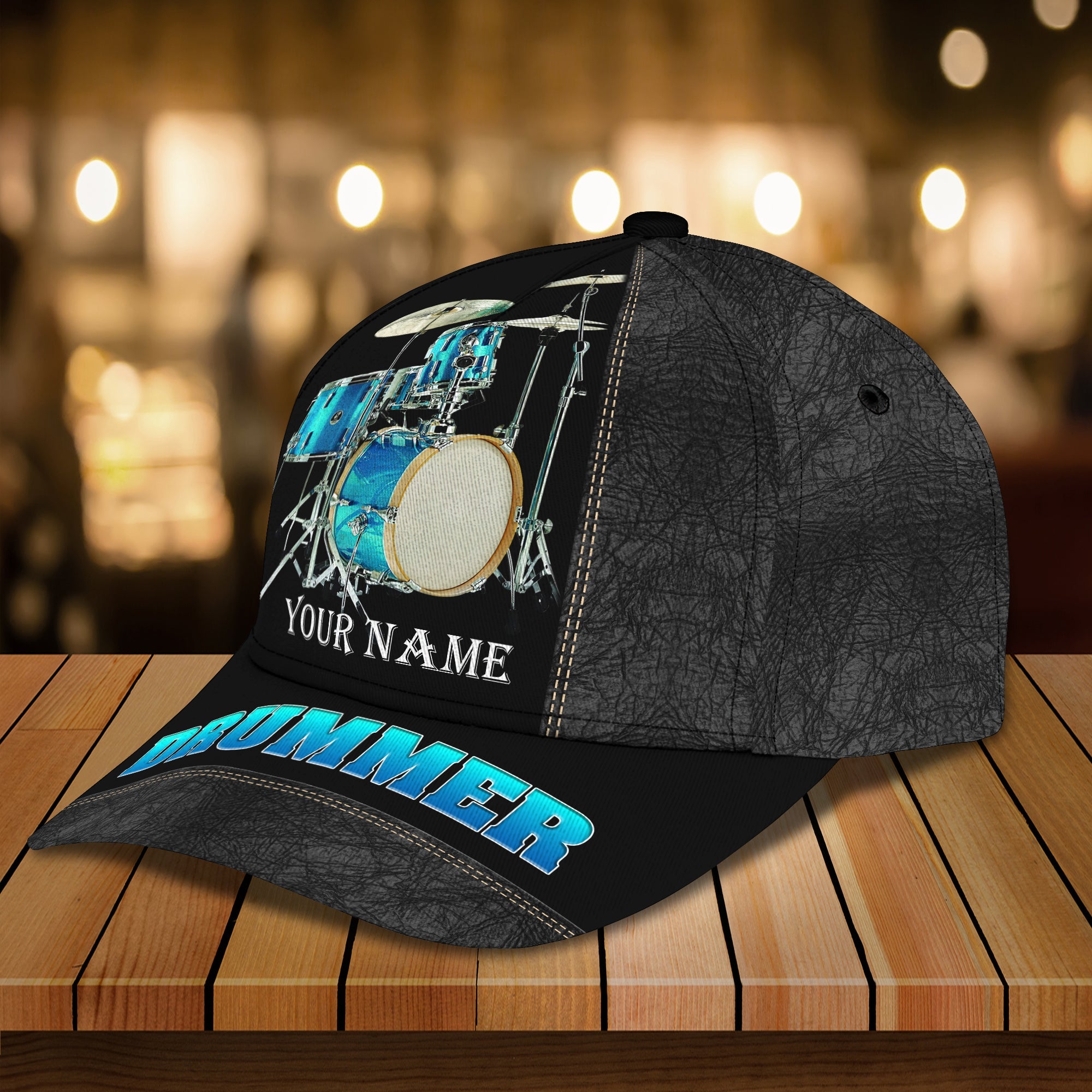 3D Classic Cap Drummer 26 Personalized Name Cap Trucker Hats Custom Hats Gifts For Men & Women