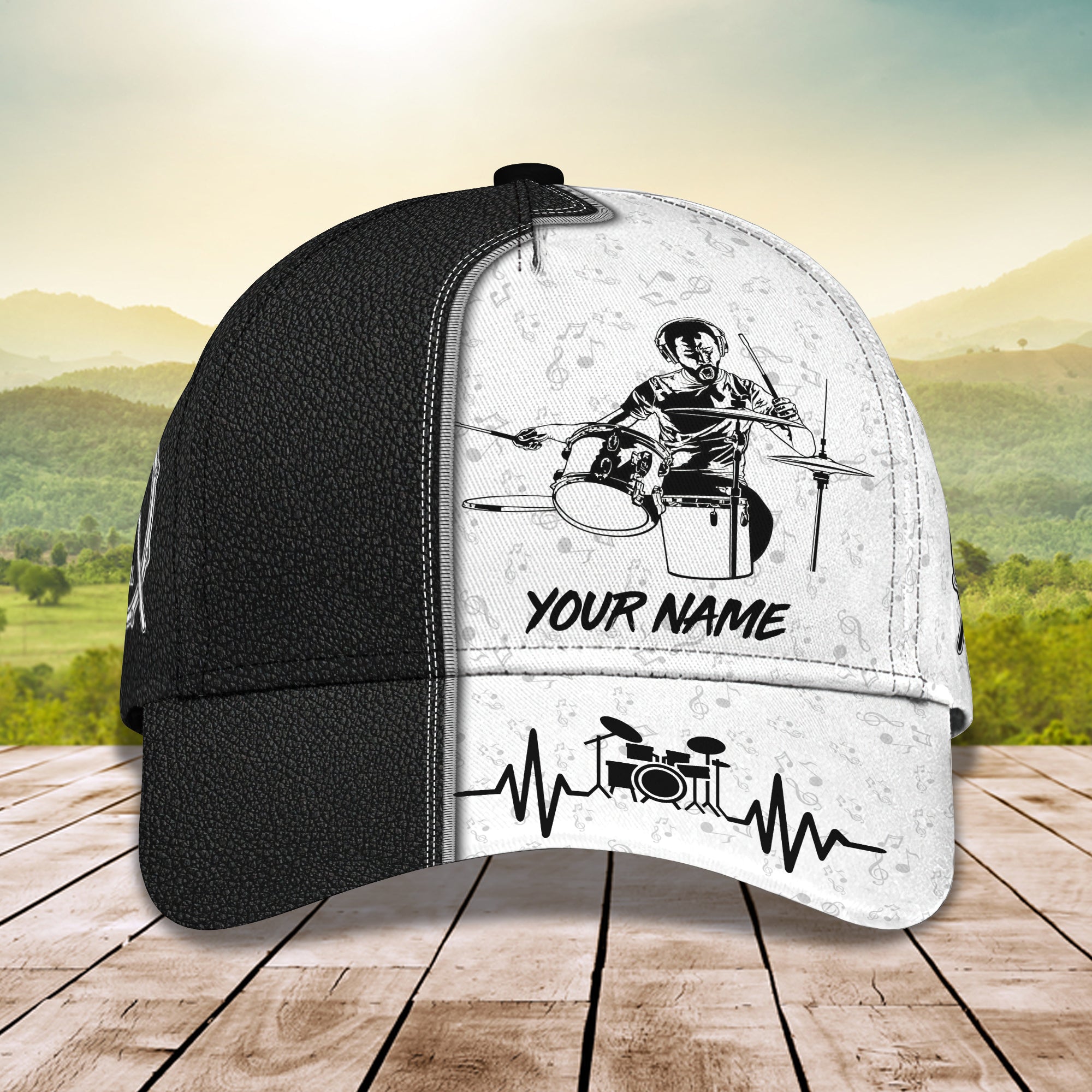 3D Classic Cap Drummer Personalize Name Cap 01 Trucker Hats Custom Hats Gifts For Men & Women