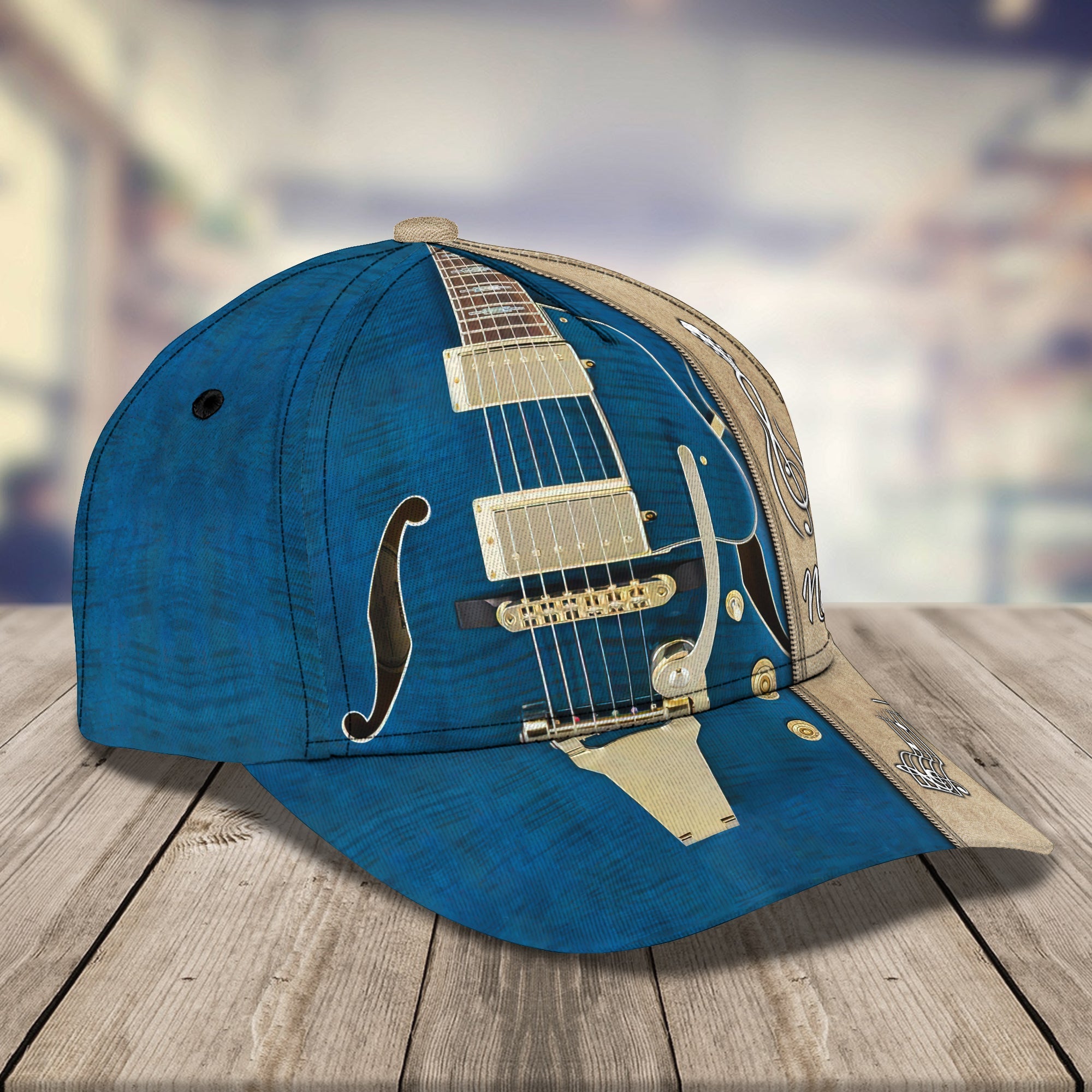 3D Classic Cap Electric Guitar Personalized Name Cap 234 Trucker Hats Custom Hats Gifts For Men & Women