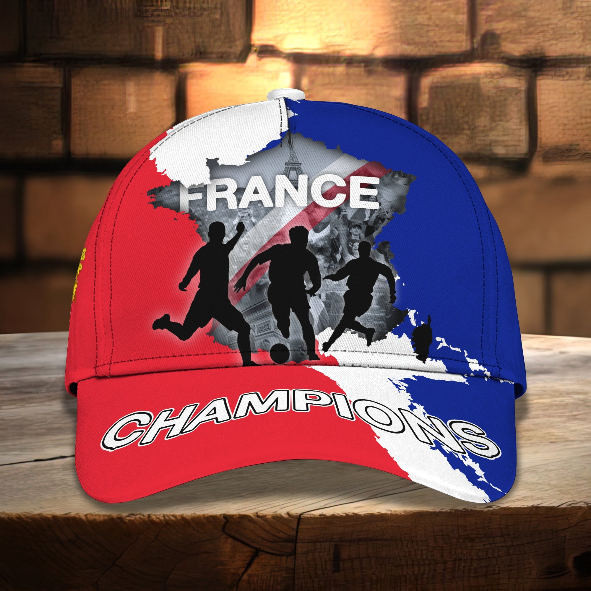 3D Classic Cap France 3D Design Cap Full Print Hat Gift For French Football Fans Trucker Hats Custom Hats Gifts For Men & Women