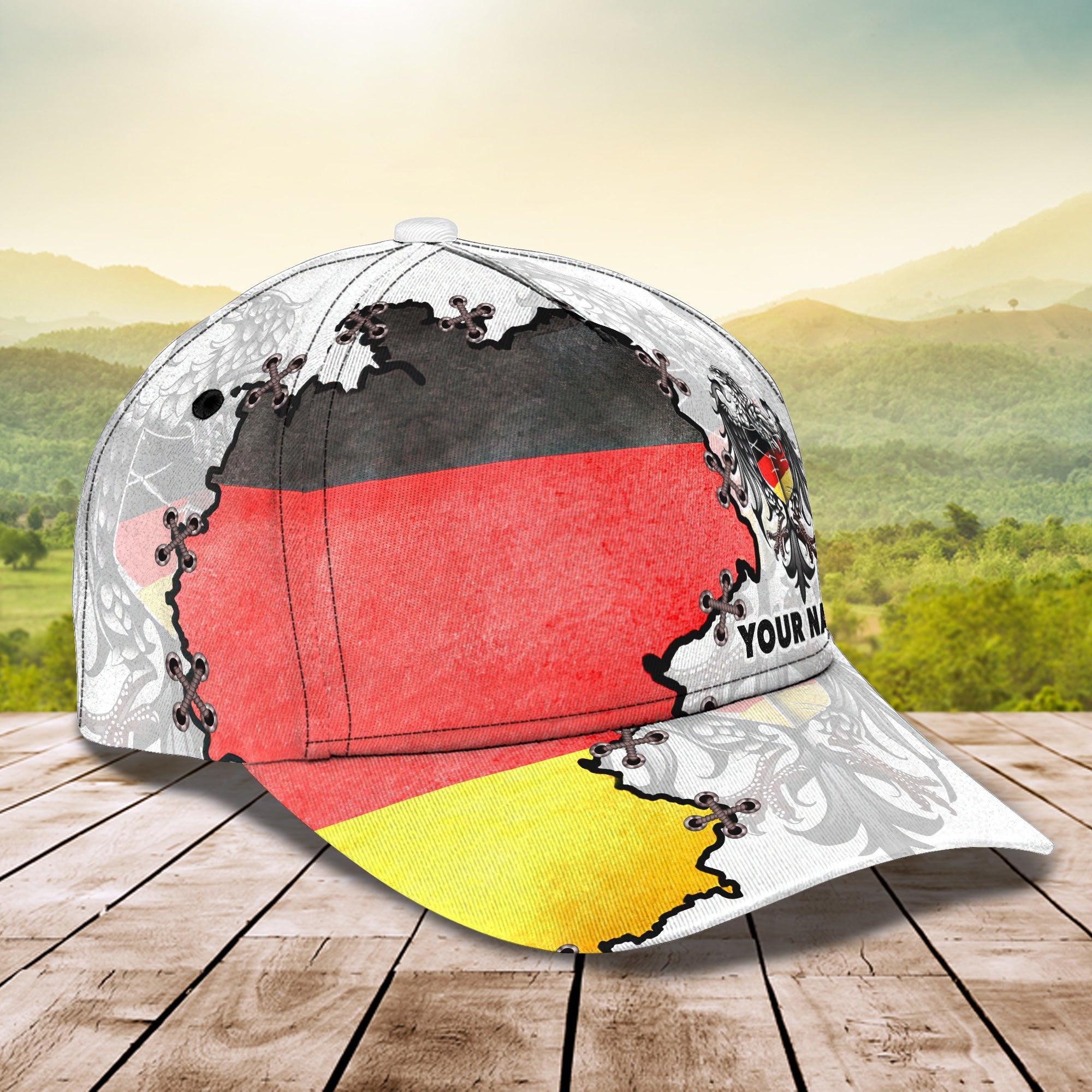 3D Classic Cap Germany Personalized Name Cap 60 Trucker Hats Custom Hats Gifts For Men & Women