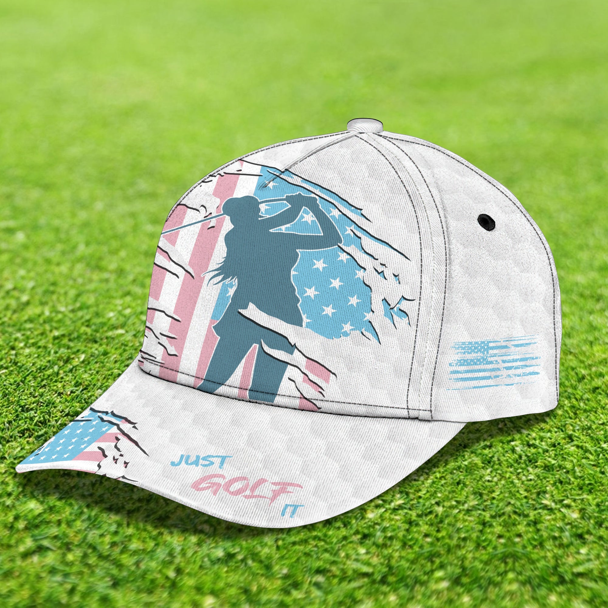 3D Classic Cap Girl Golf Personalized Name Cap001 Trucker Hats Custom Hats Gifts For Men & Women