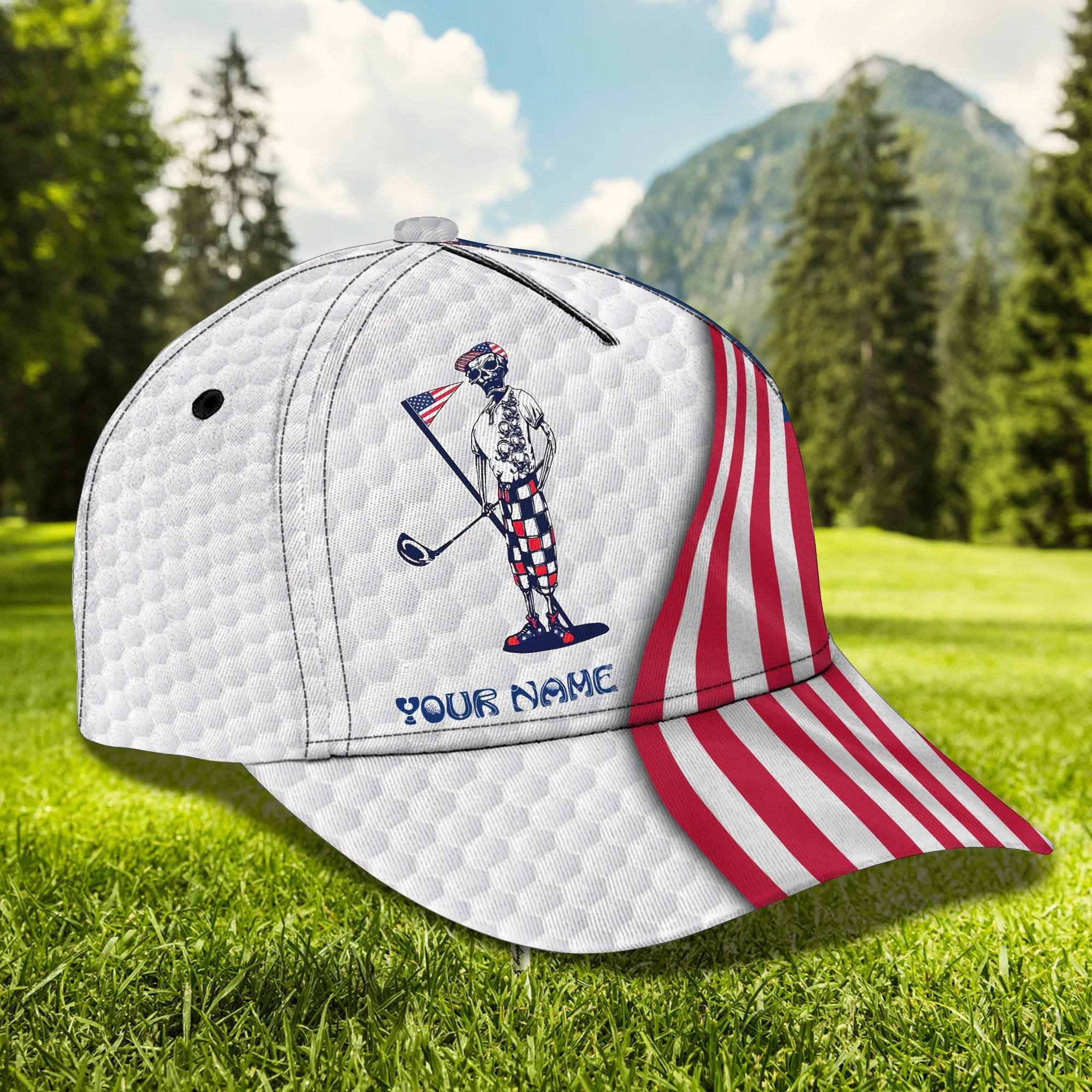 3D Classic Cap Golf 5 Personalized Name Cap Trucker Hats Custom Hats Gifts For Men & Women