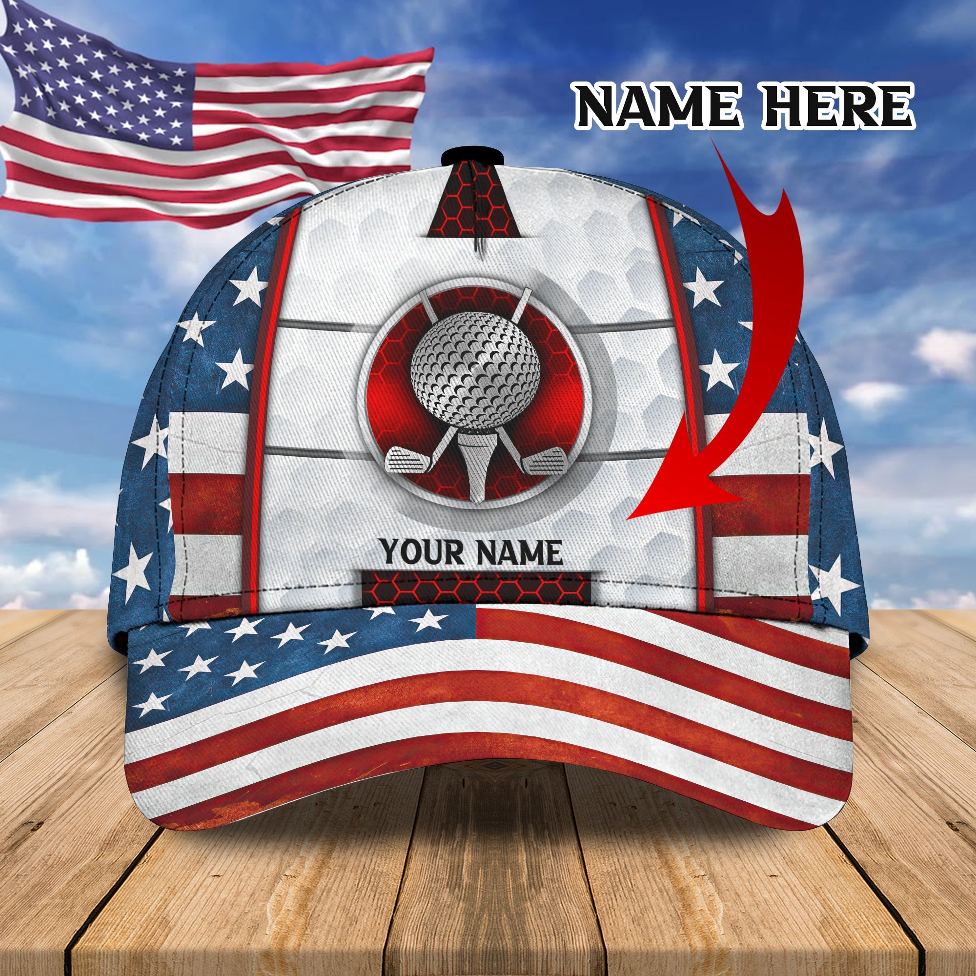 3D Classic Cap Golf Cap01 Personalized Name Cap Trucker Hats Custom Hats Gifts For Men & Women