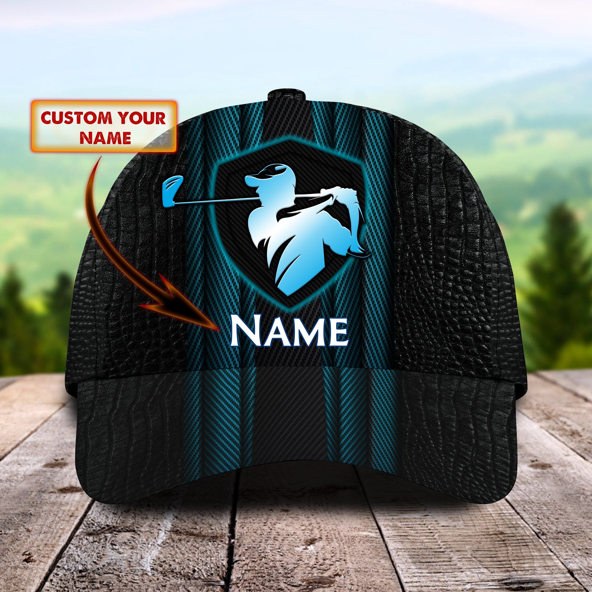 3D Classic Cap Golf Personalized Name Cap 007 Trucker Hats Custom Hats Gifts For Men & Women