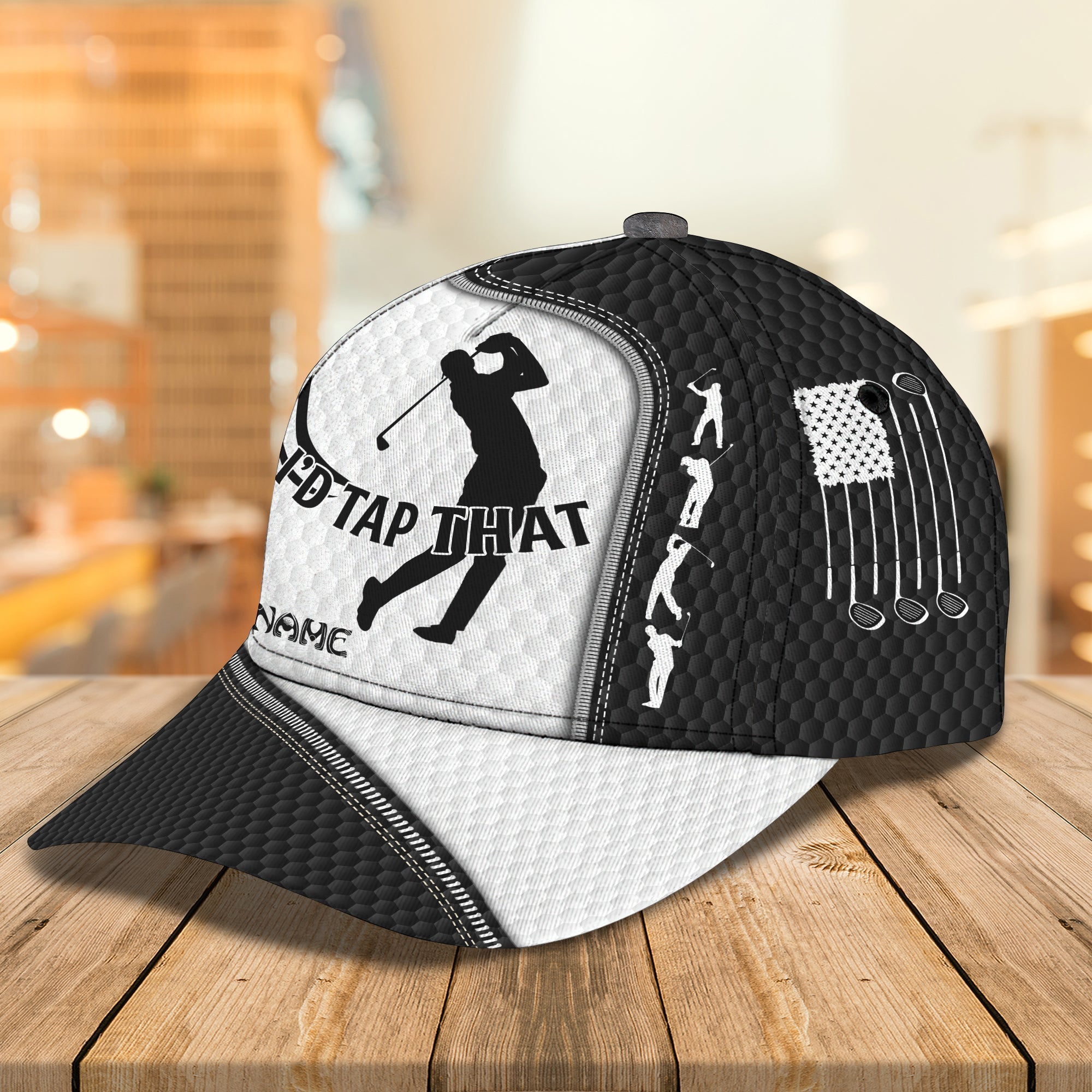 3D Classic Cap Golf Personalized Name Cap 02 Trucker Hats Custom Hats Gifts For Men & Women