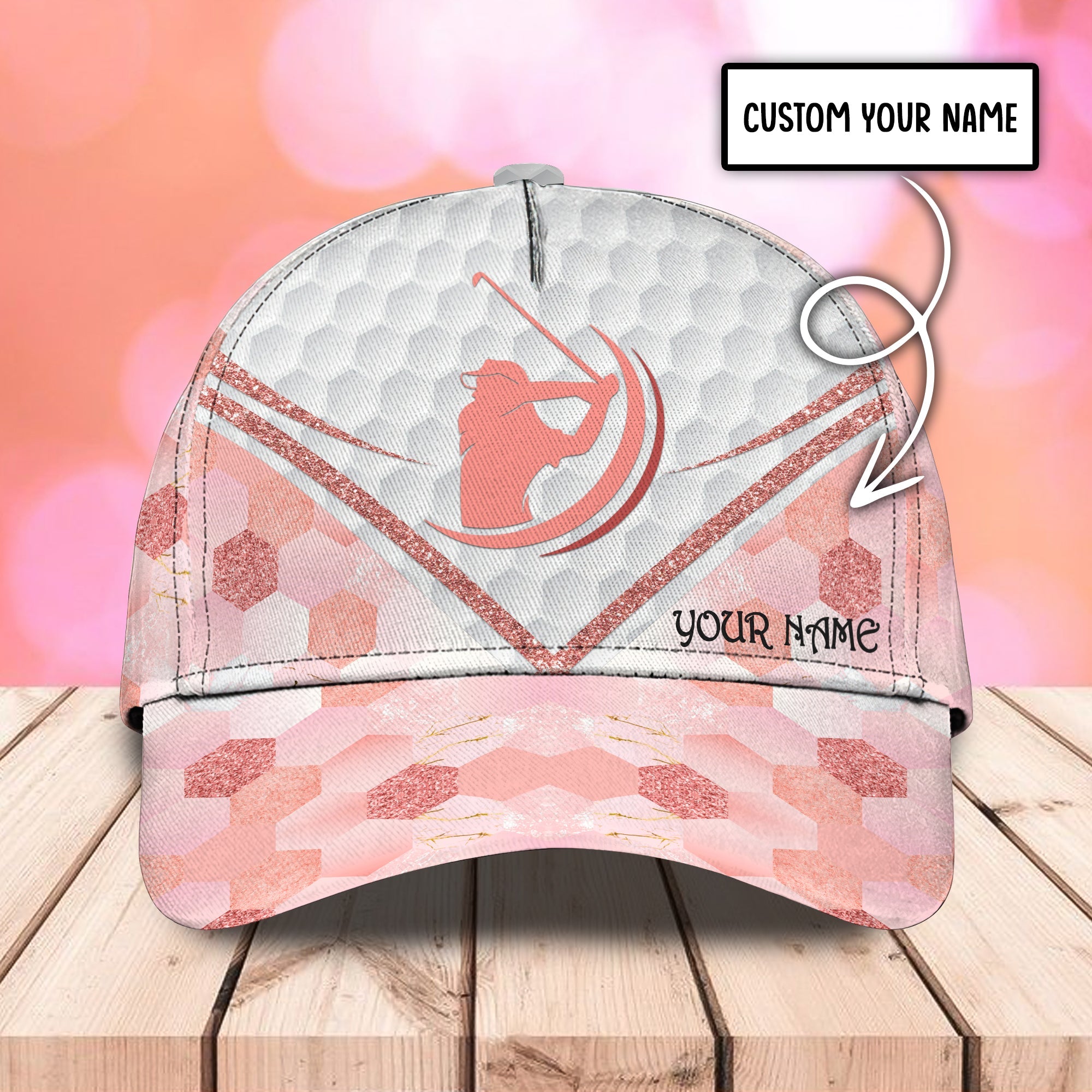 3D Classic Cap Golf Personalized Name Cap Trucker Hats Custom Hats Gifts For Men & Women